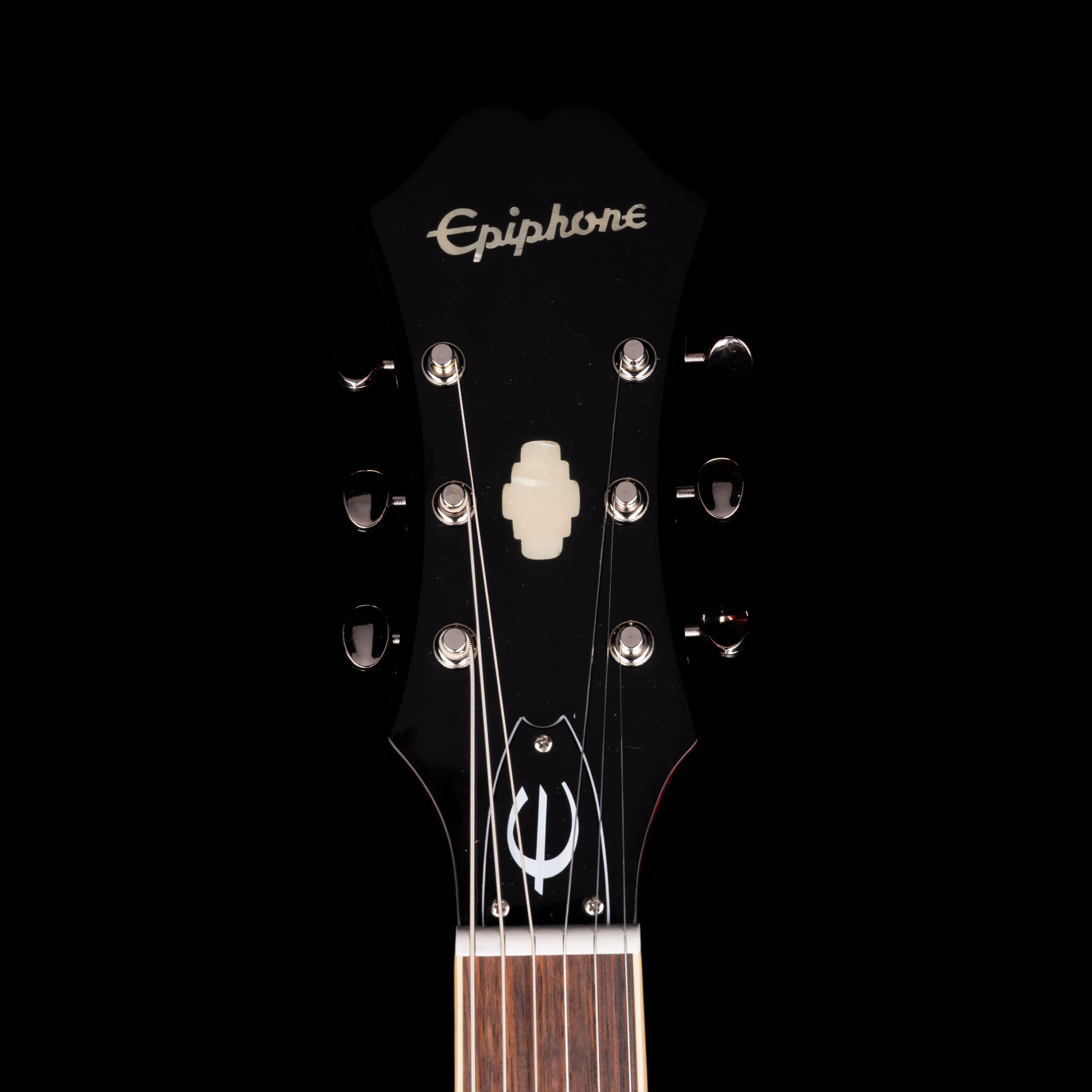 Pre Owned Epiphone Riviera Semi-Hollow Sparkling Burgundy With Gig Bag - Image 8