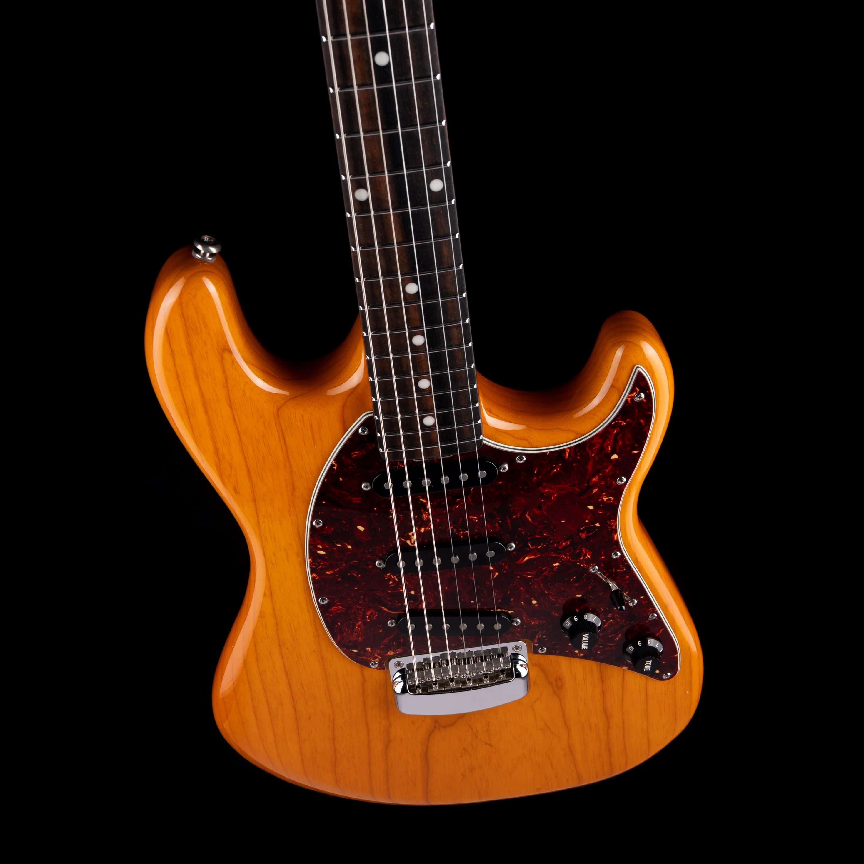 Pre Owned Ernie Ball Music Man Cutlass SSS Natural Electric Guitar - Image 3