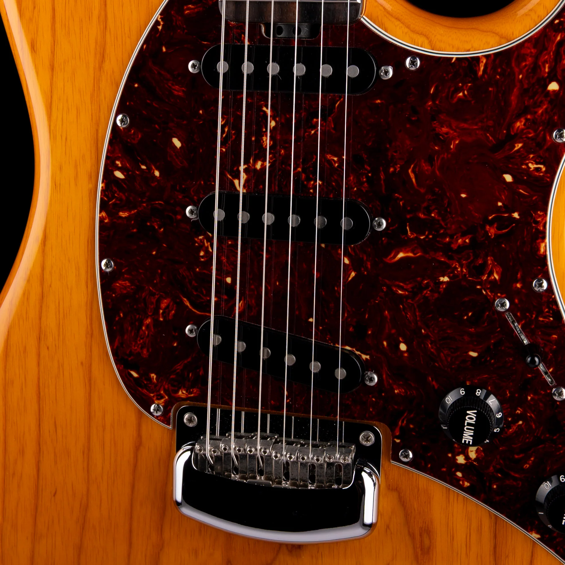 Pre Owned Ernie Ball Music Man Cutlass SSS Natural Electric Guitar - Image 4
