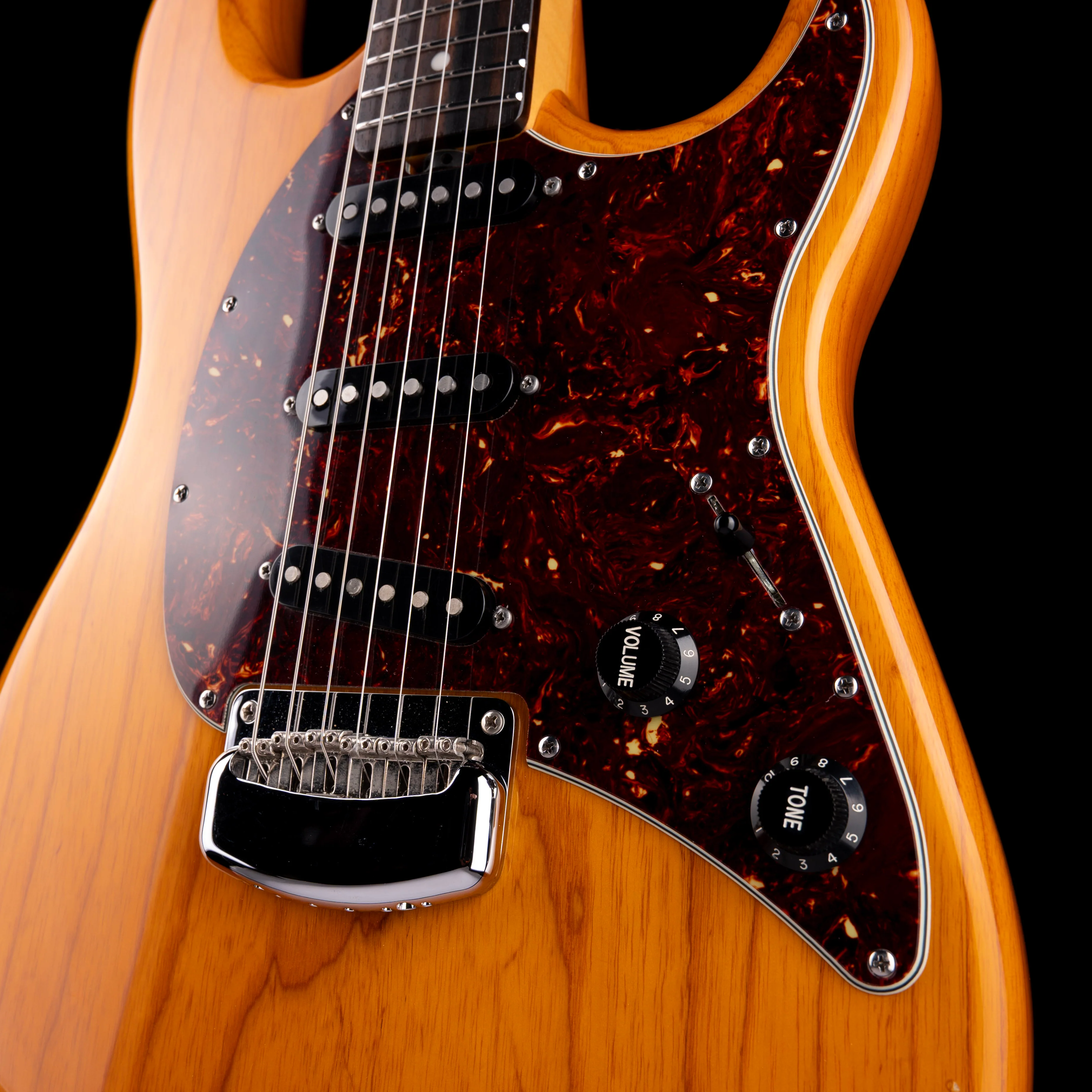 Pre Owned Ernie Ball Music Man Cutlass SSS Natural Electric Guitar - Image 5