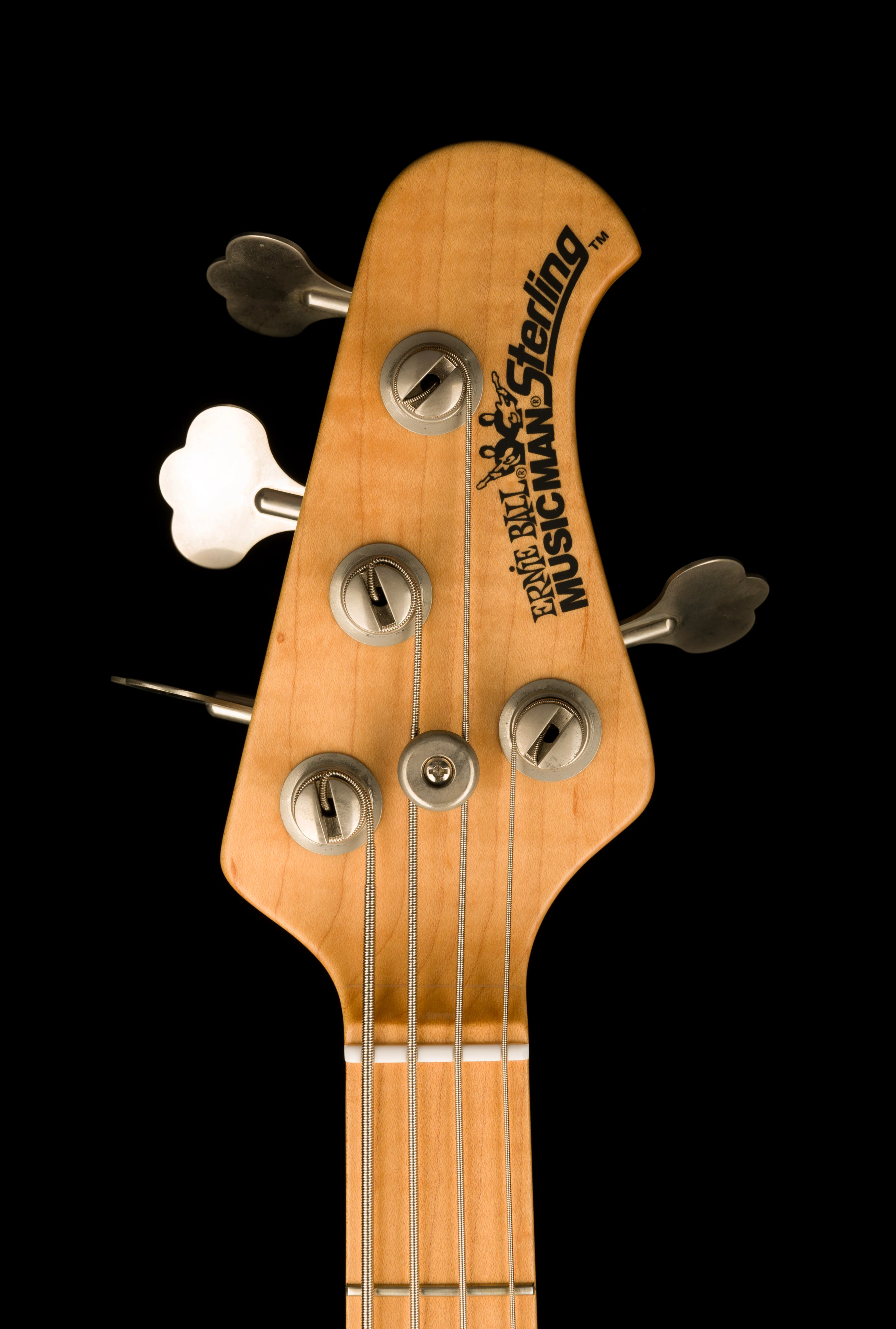 Pre Owned Ernie Ball Music Man Sterling 4-String Pearl Blue Bass With Case - Image 12