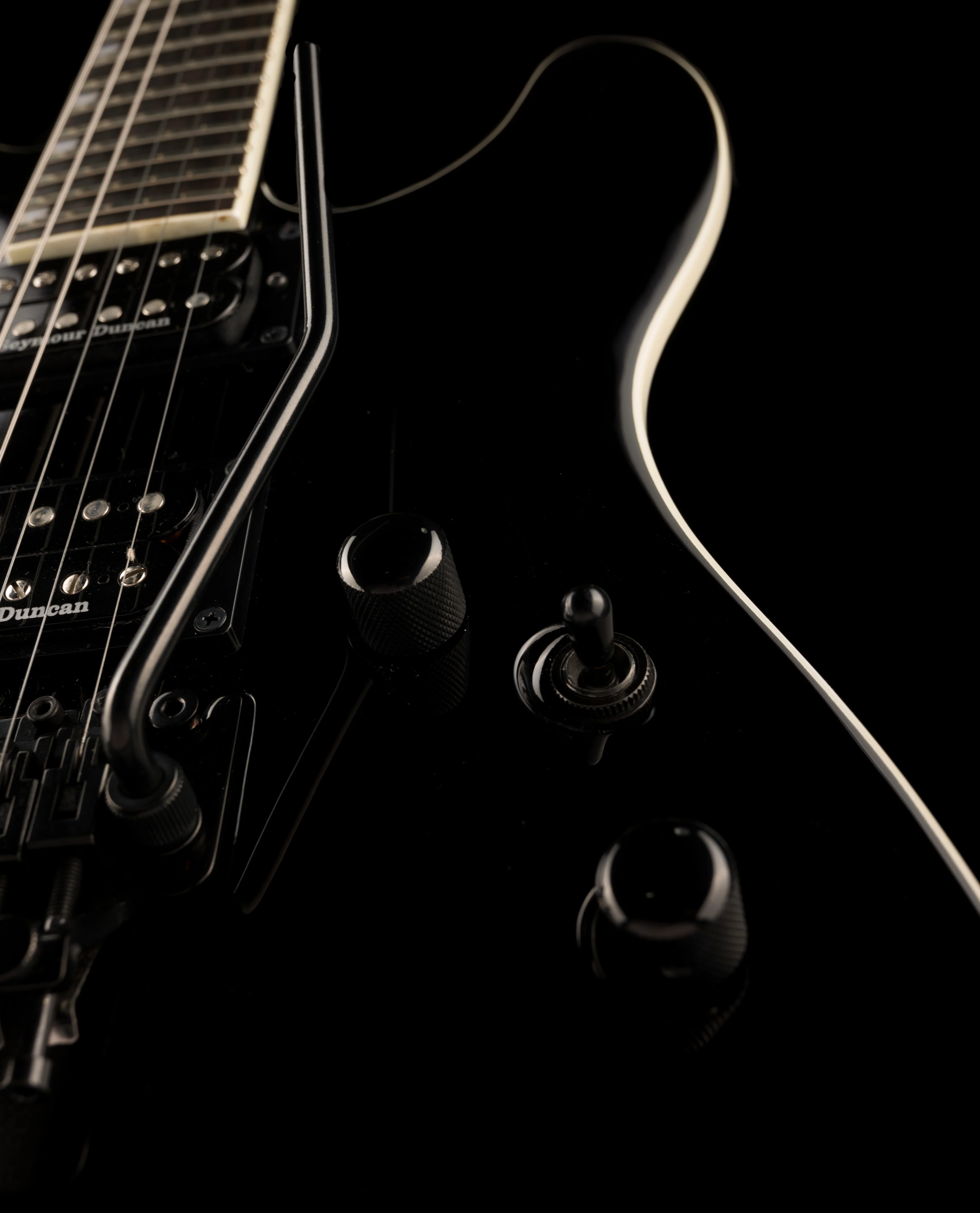 Pre Owned ESP LTD Eclipse Custom '87 Black With Case - Image 8