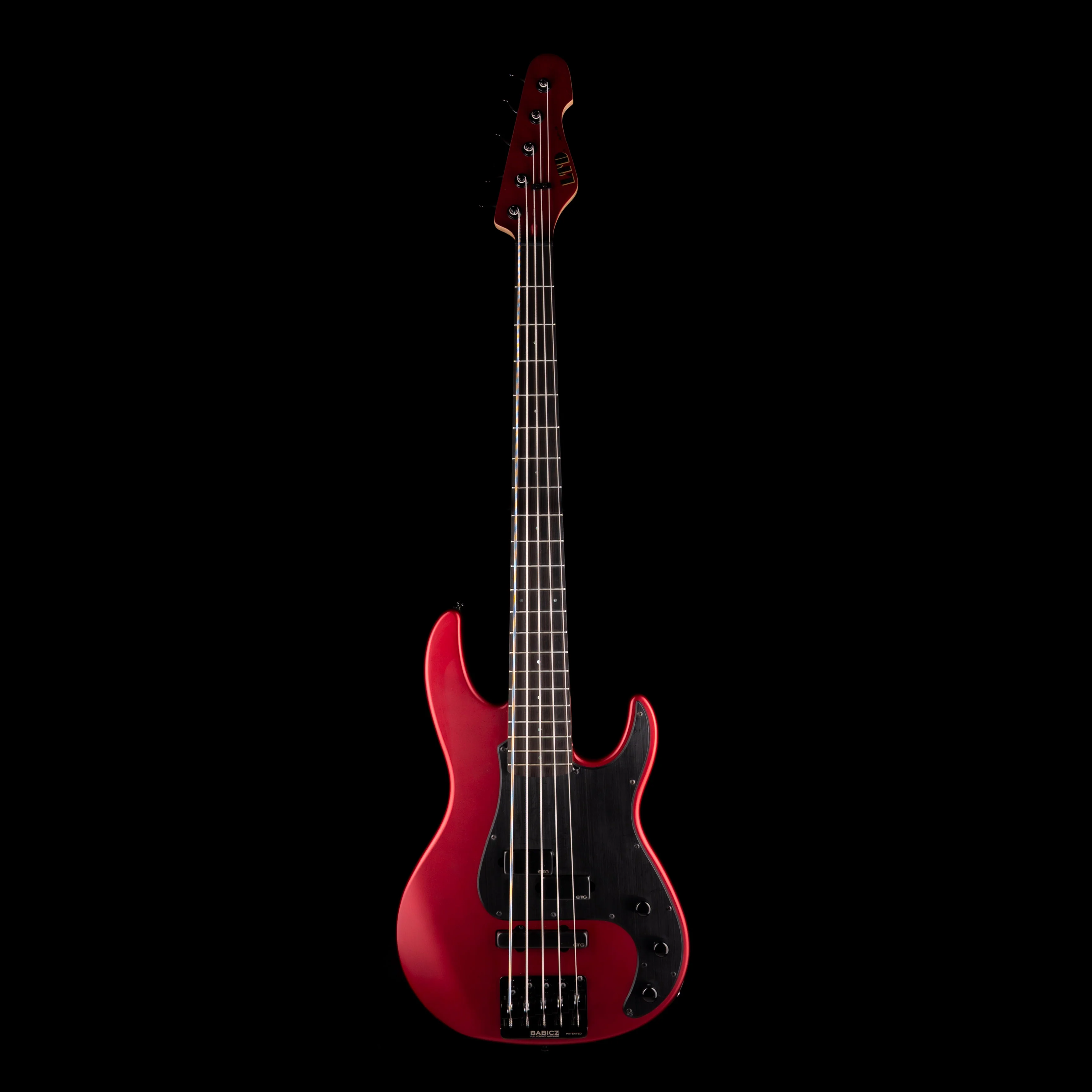 Pre Owned ESP LTD AP-5 5-String Bass in Metallic Red With OHSC - Image 2