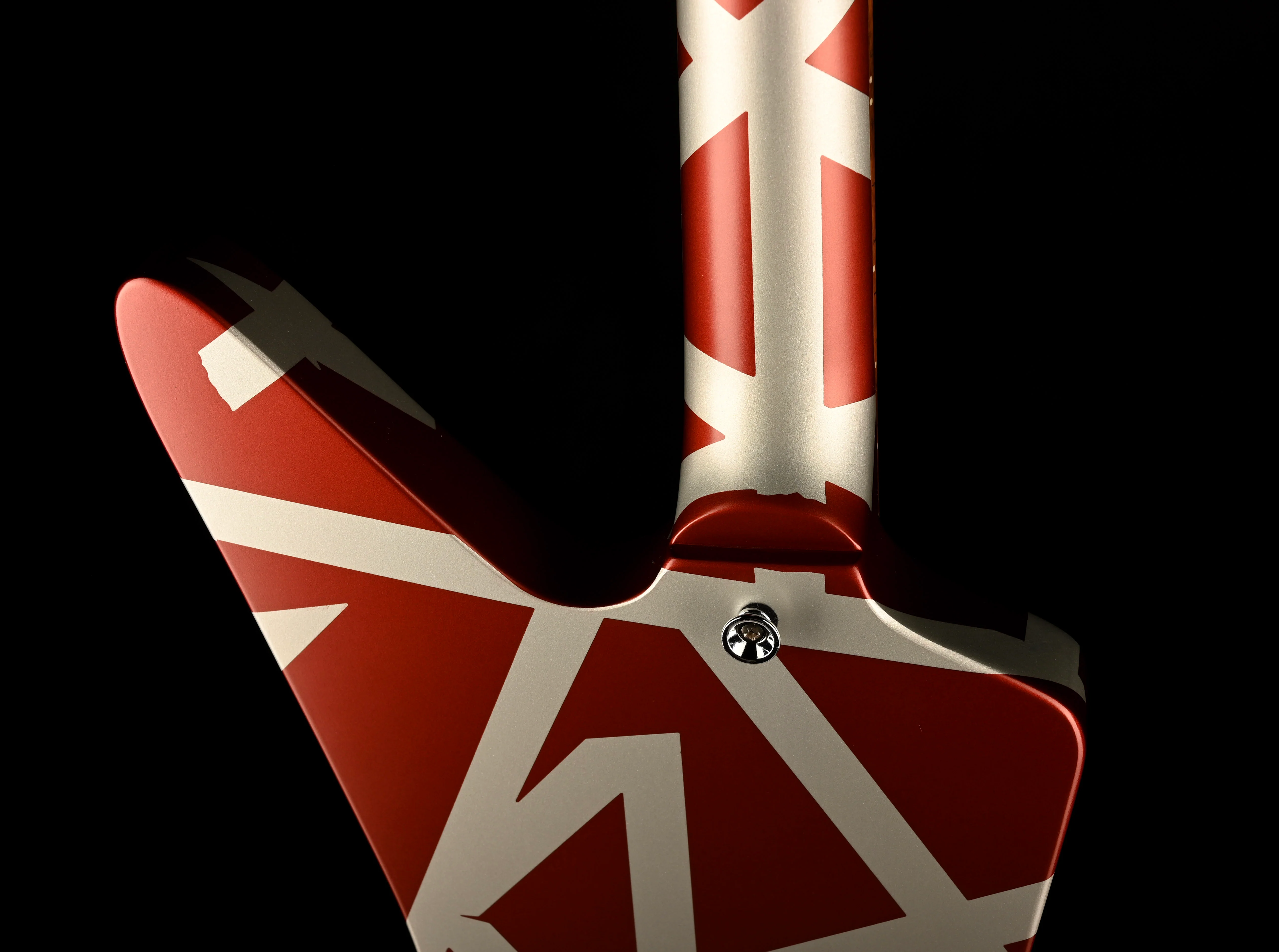 Pre Owned EVH Shark Destroyer Red Stripe With Case - Image 15