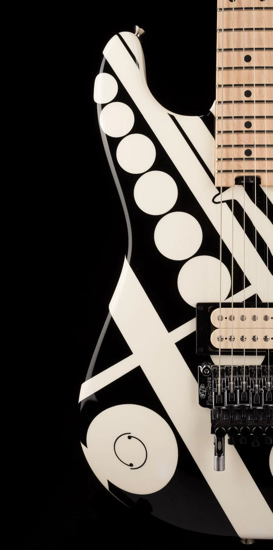 Pre Owned EVH Striped Series Crop Circles Electric Guitar - Image 10