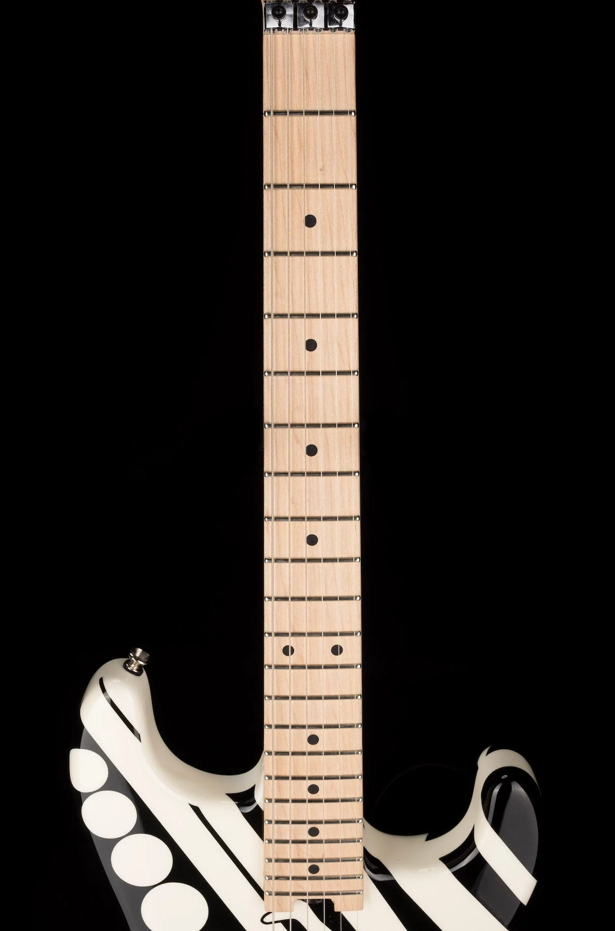 Pre Owned EVH Striped Series Crop Circles Electric Guitar - Image 12