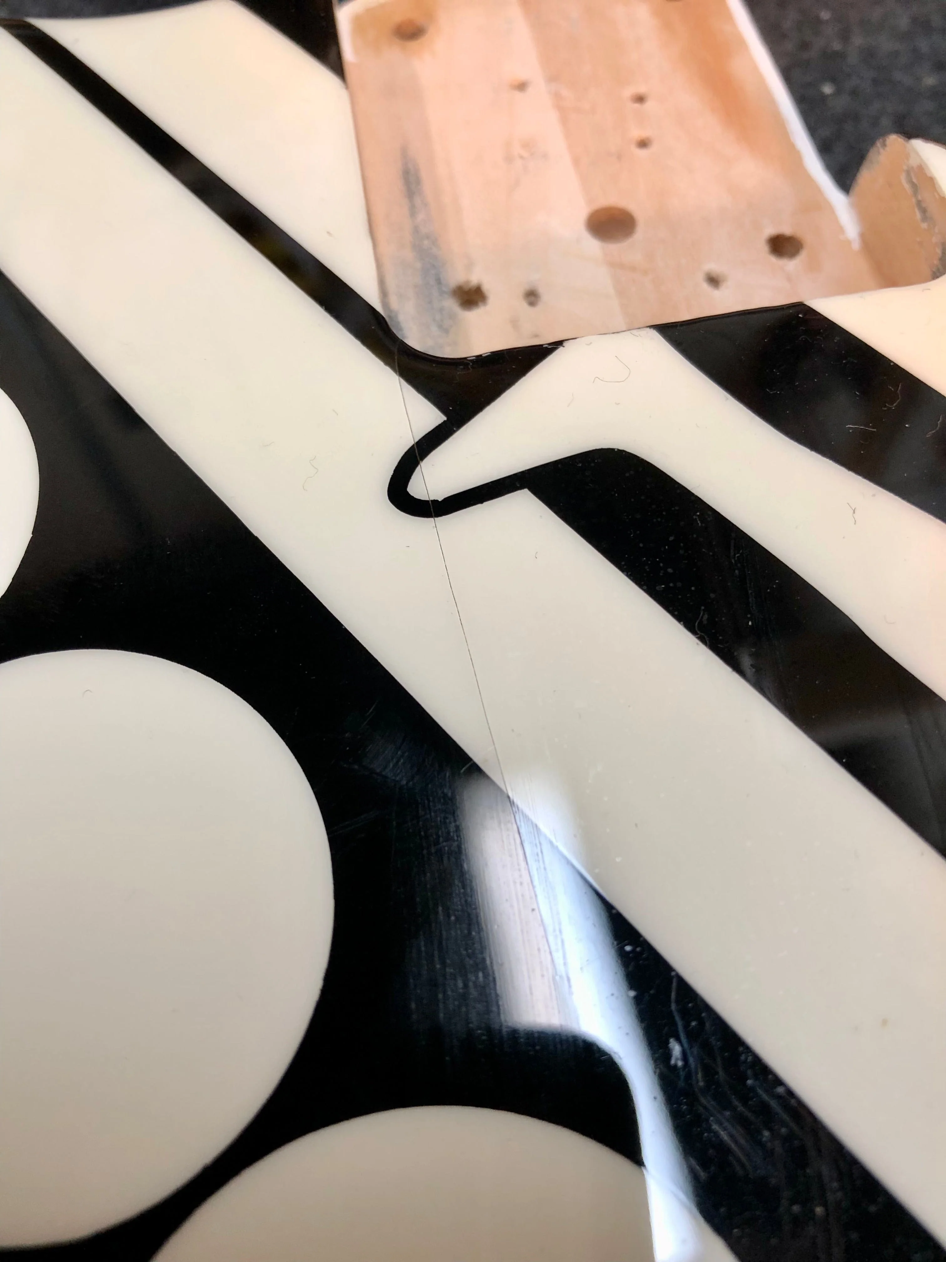 Pre Owned EVH Striped Series Crop Circles Electric Guitar - Image 23