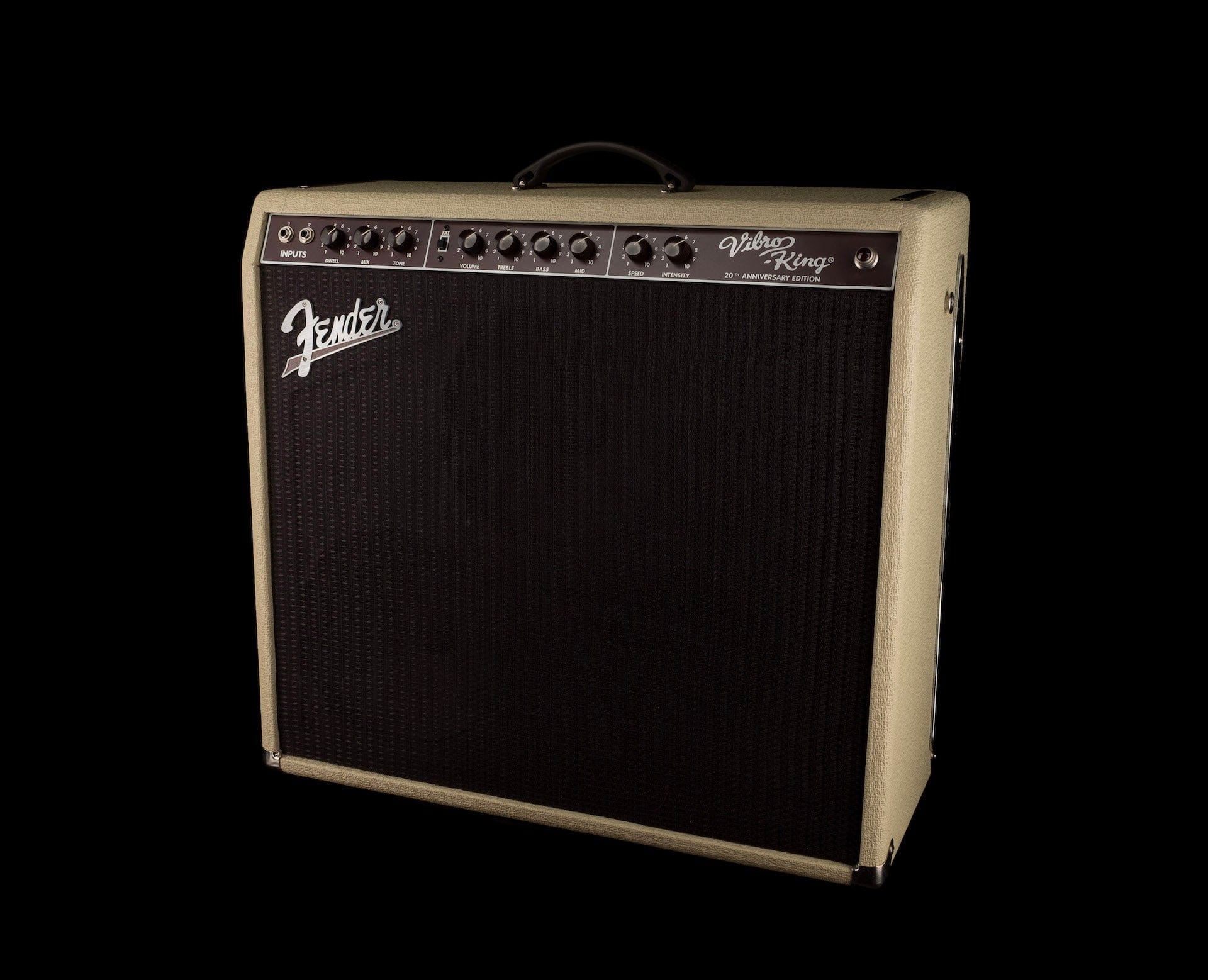 Pre Owned 2013 Fender 20th Anniversary Edition Vibro-King Blonde Guitar Amp Combo - Image 3
