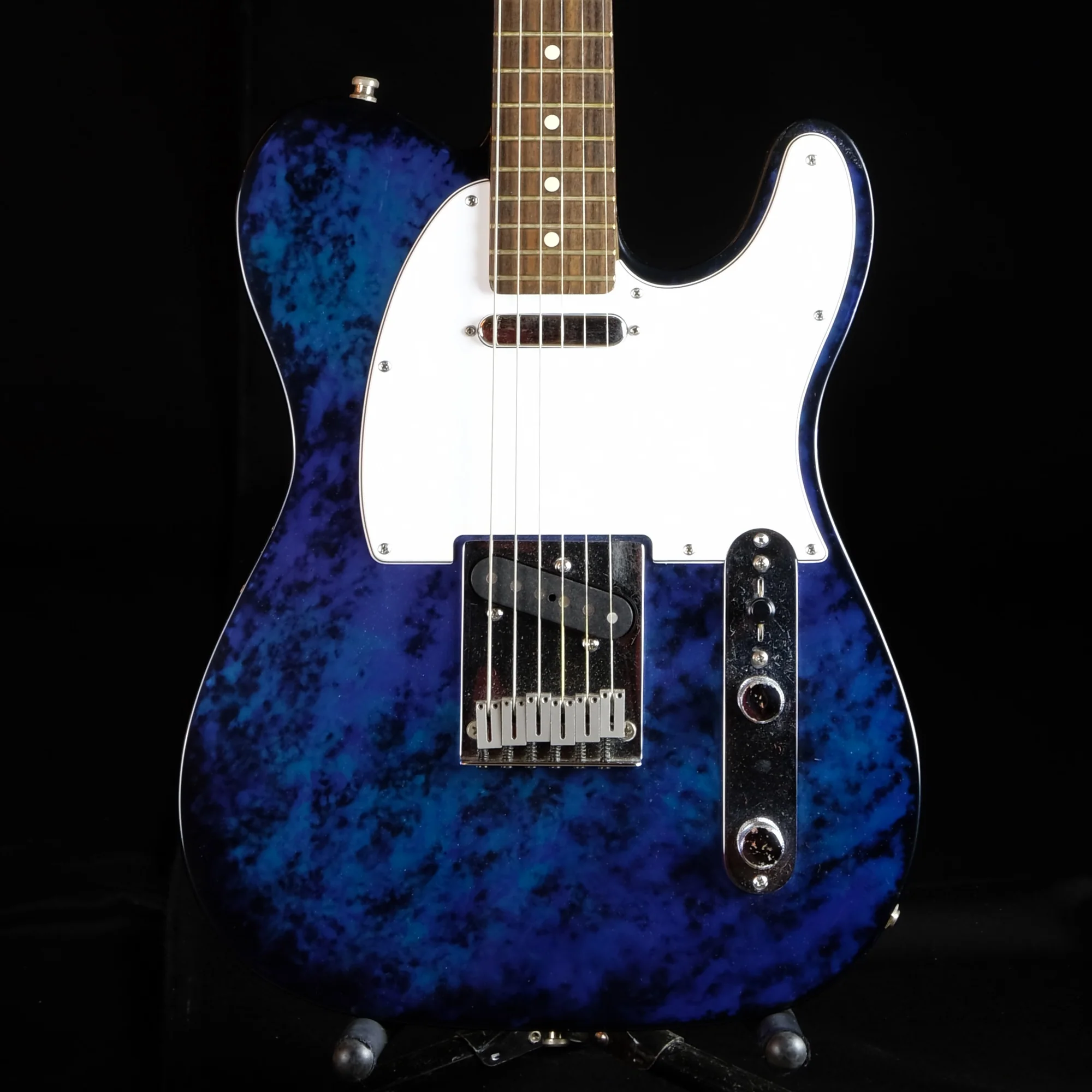 Pre Owned Fender 40th Anniversary Limited Run Telecaster Aluminum Blue Body OHSC