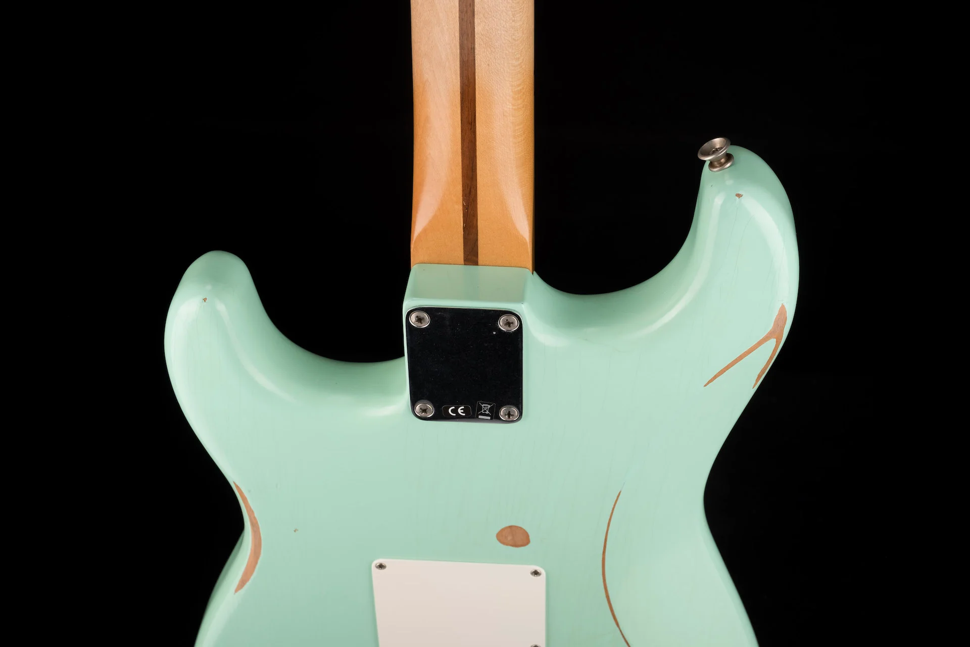 Pre Owned Fender Vintera Road Worn 50s Stratocaster Surf Green With Gig Bag - Image 14