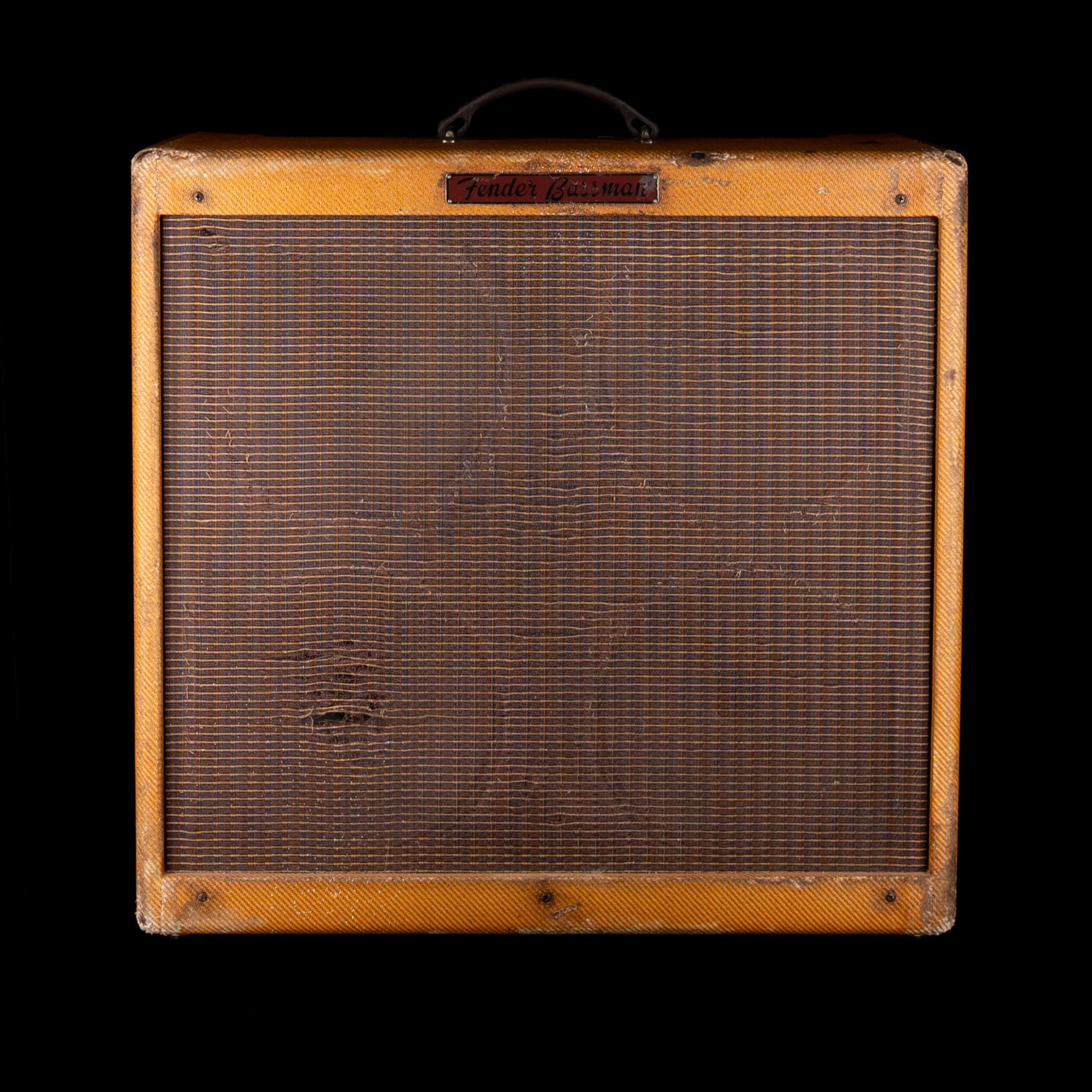 Pre Owned Fender Custom Shop Limited Edition '59 Bassman Relic Lacquered Tweed Modified Tube Guitar Amp Combo with Cover