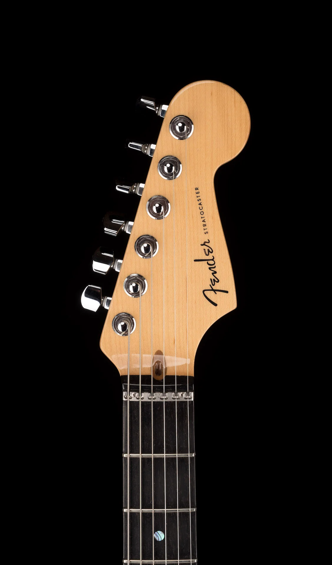 Pre Owned Fender 60th Anniversary American Deluxe QMT HSS Stratocaster Bing Cherry Transparent With Gig Bag - Image 11