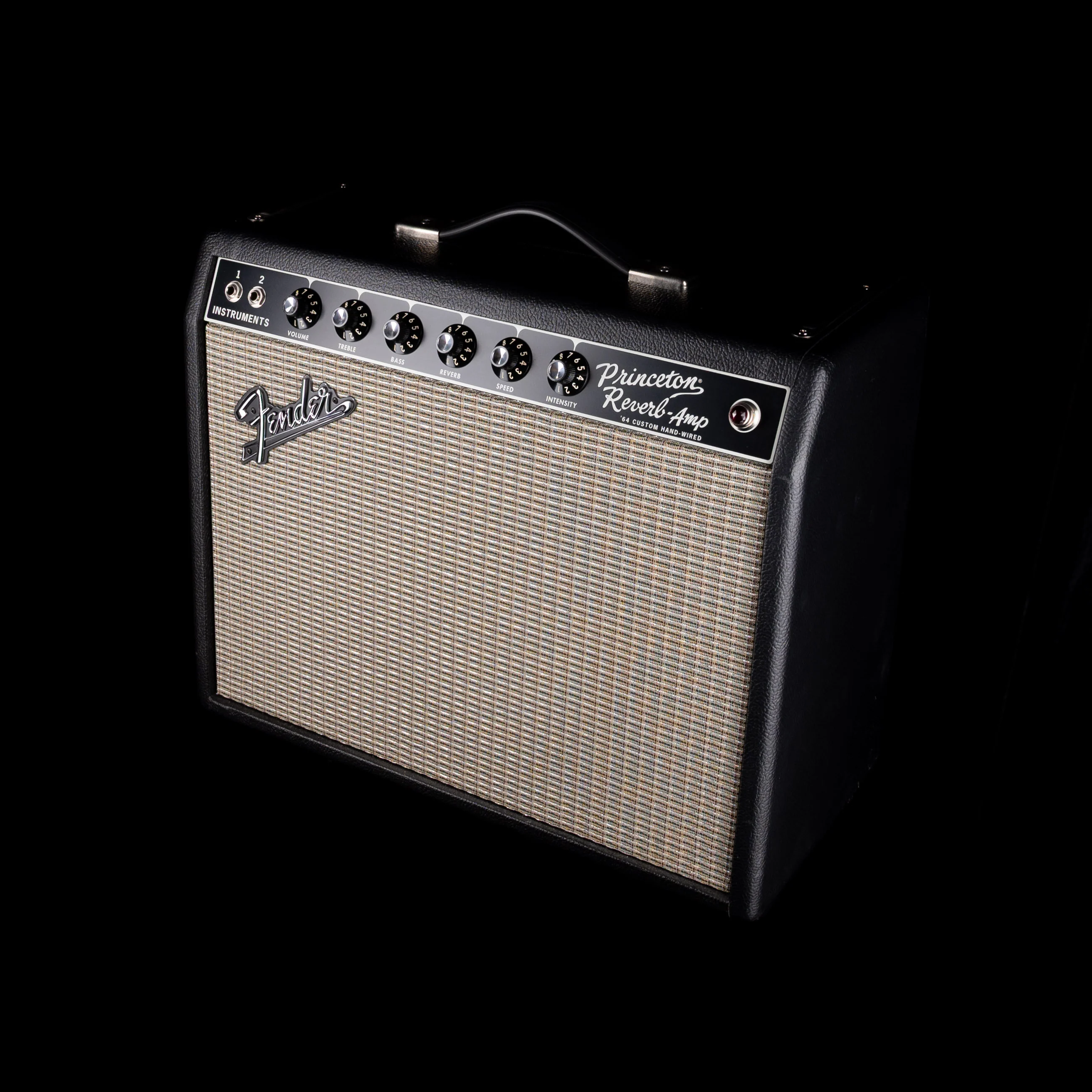 Pre Owned 2021 Fender '64 Custom Princeton Reverb 1x10" Tube Guitar Amplifier Combo with Cover - Image 2