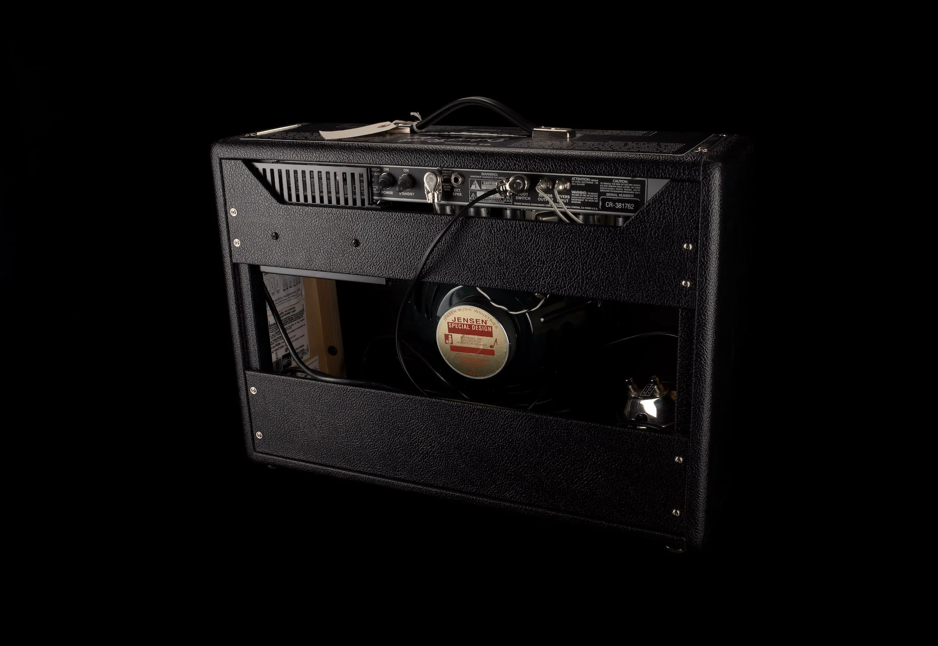 Pre Owned Fender '64 Custom Deluxe Reverb Hand-wired Guitar Amp Combo With Cover - Image 14
