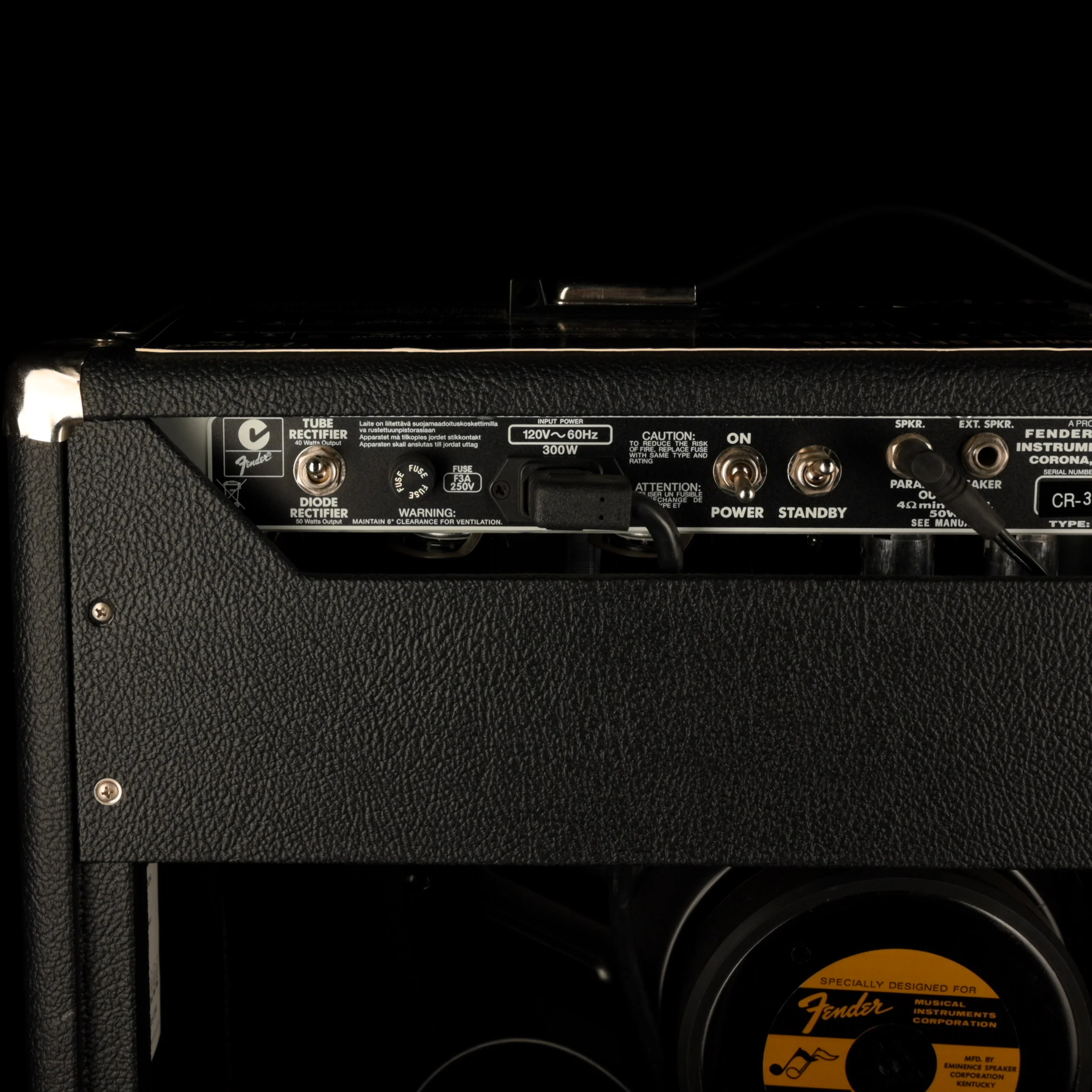 Pre Owned Fender '64 Vibroverb Custom Guitar Amp Combo With Footswitch And Cover - Image 11