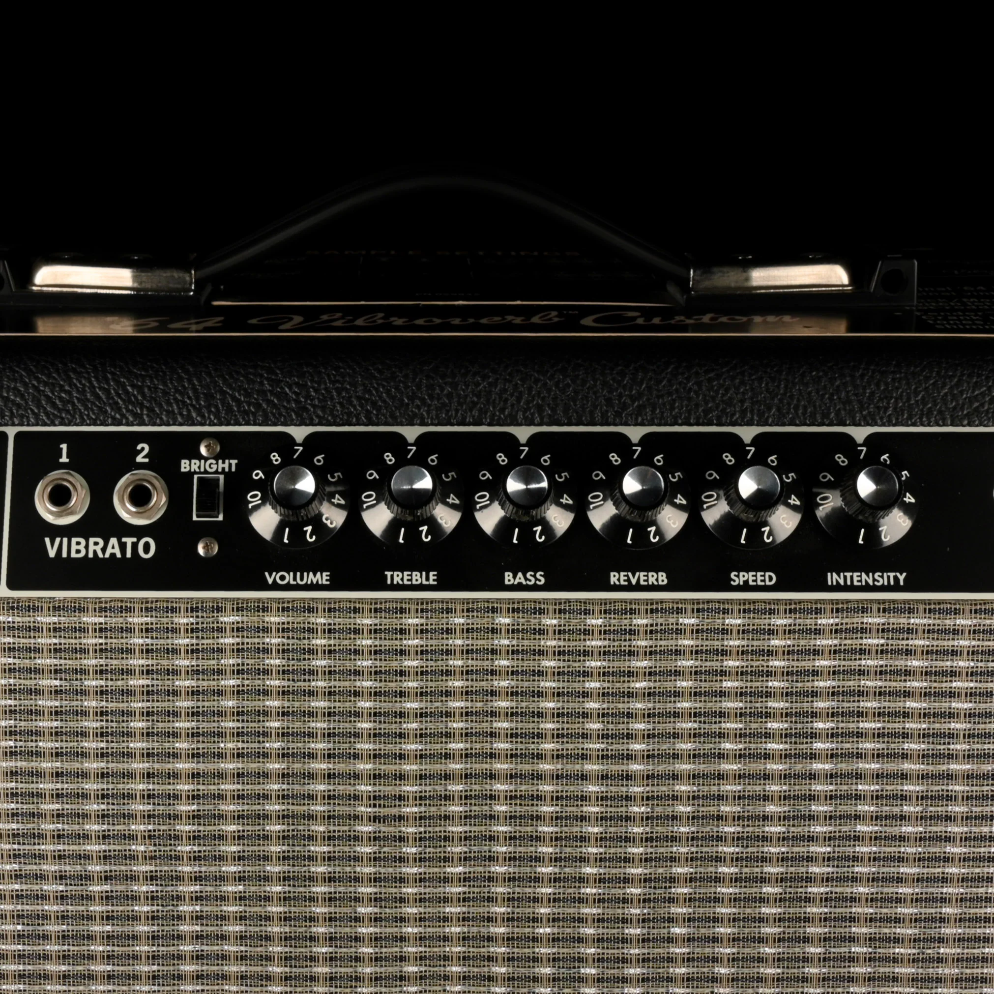 Pre Owned Fender '64 Vibroverb Custom Guitar Amp Combo With Footswitch And Cover - Image 5