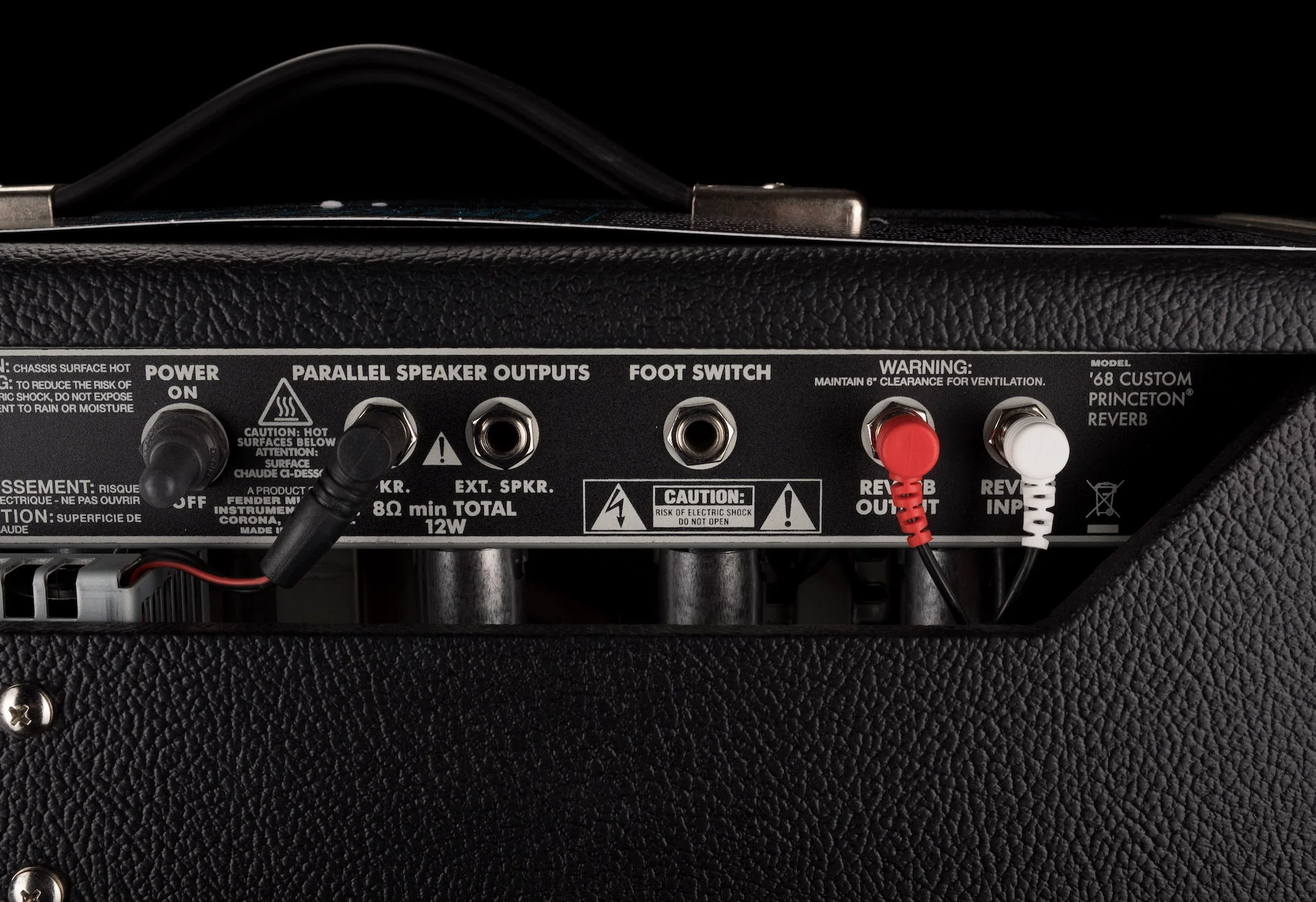 Pre Owned Fender ’68 Custom Princeton Reverb with Warehouse Speaker Guitar Amp Combo - Image 11