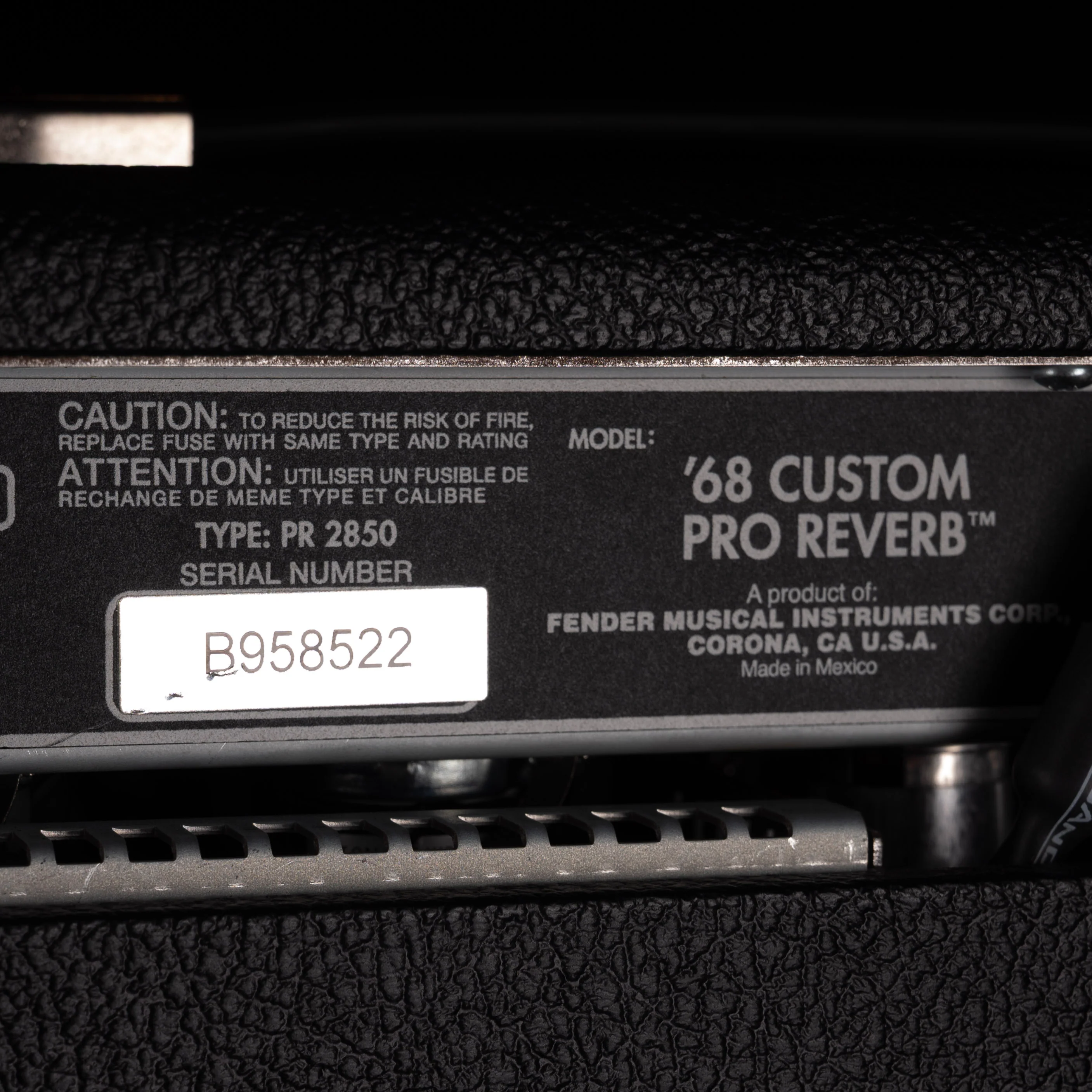 Pre-Owned Fender '68 Custom Pro Reverb Guitar Amp Alessandro Mods with Tuki Cover - Image 9
