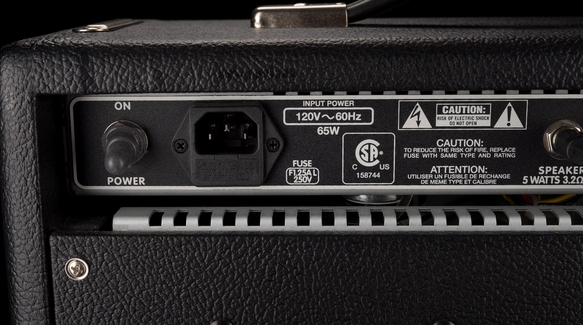 Pre Owned Fender 68 Custom Pro Vibro Champ Reverb Black Guitar Amp Combo - Image 10