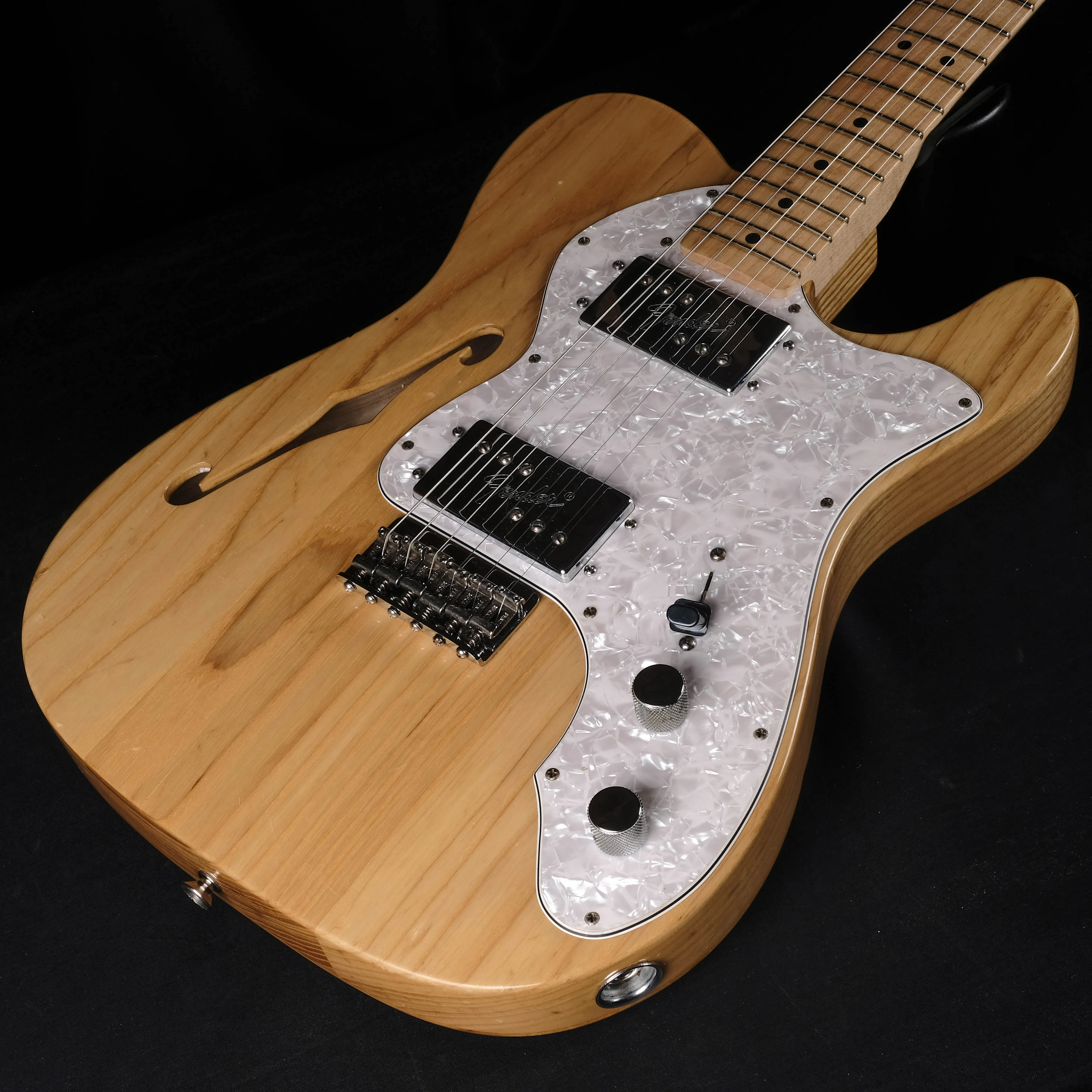Used 2013 Fender '72 Tele Thinline Natural Electric Guitar MIM - Image 4