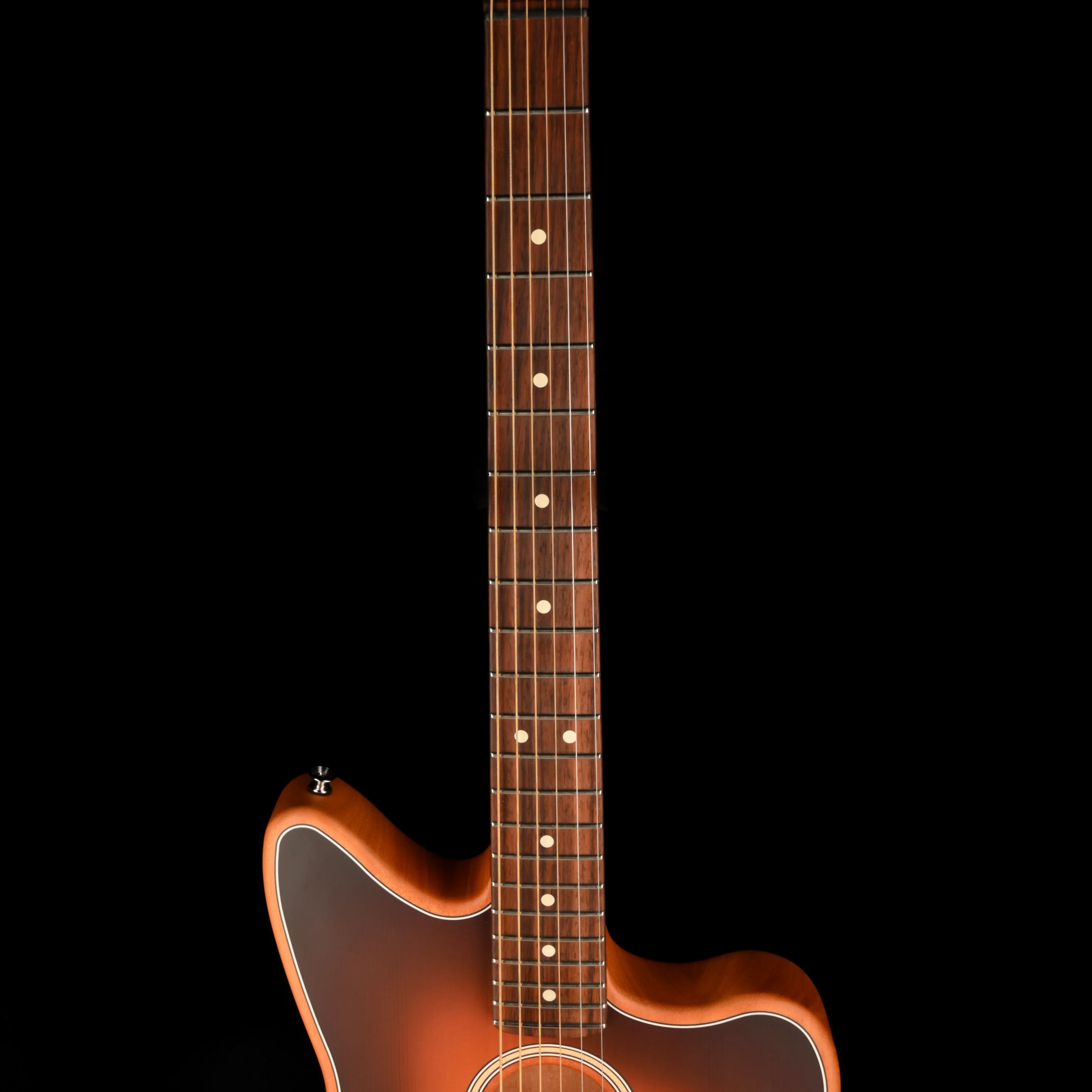 Pre Owned Fender Acoustasonic Player Jazzmaster Sunburst With Gig Bag - Image 7