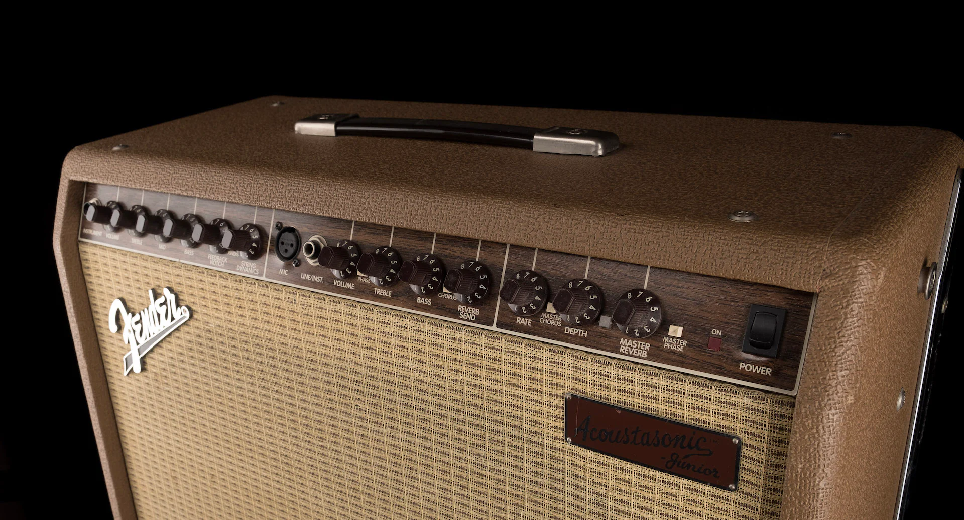 Pre Owned Fender Acoustasonic Junior Brown Guitar Amp Combo - Image 3