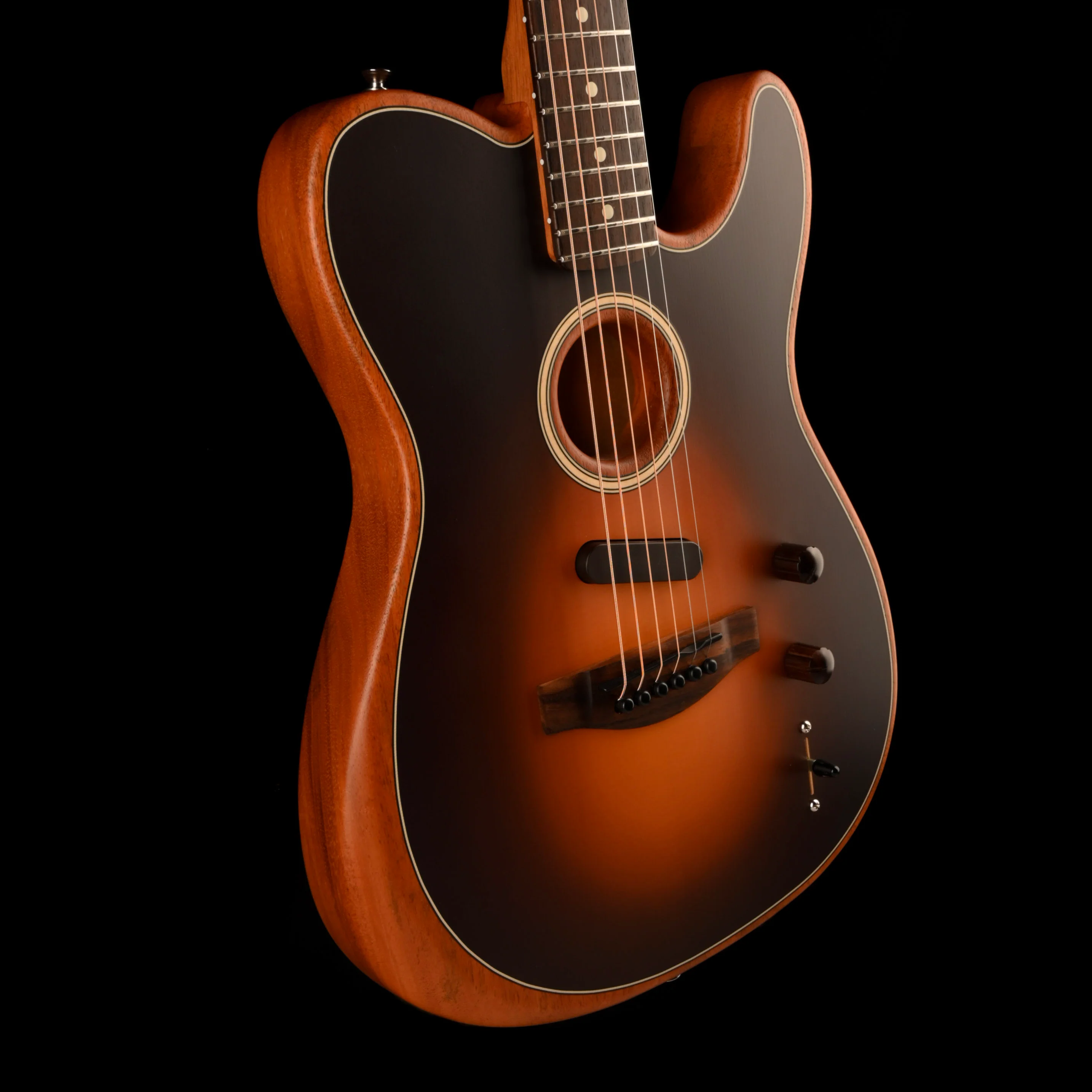 Pre Owned Fender Acoustasonic Player Telecaster Shadowburst with Gig Bag - Image 6