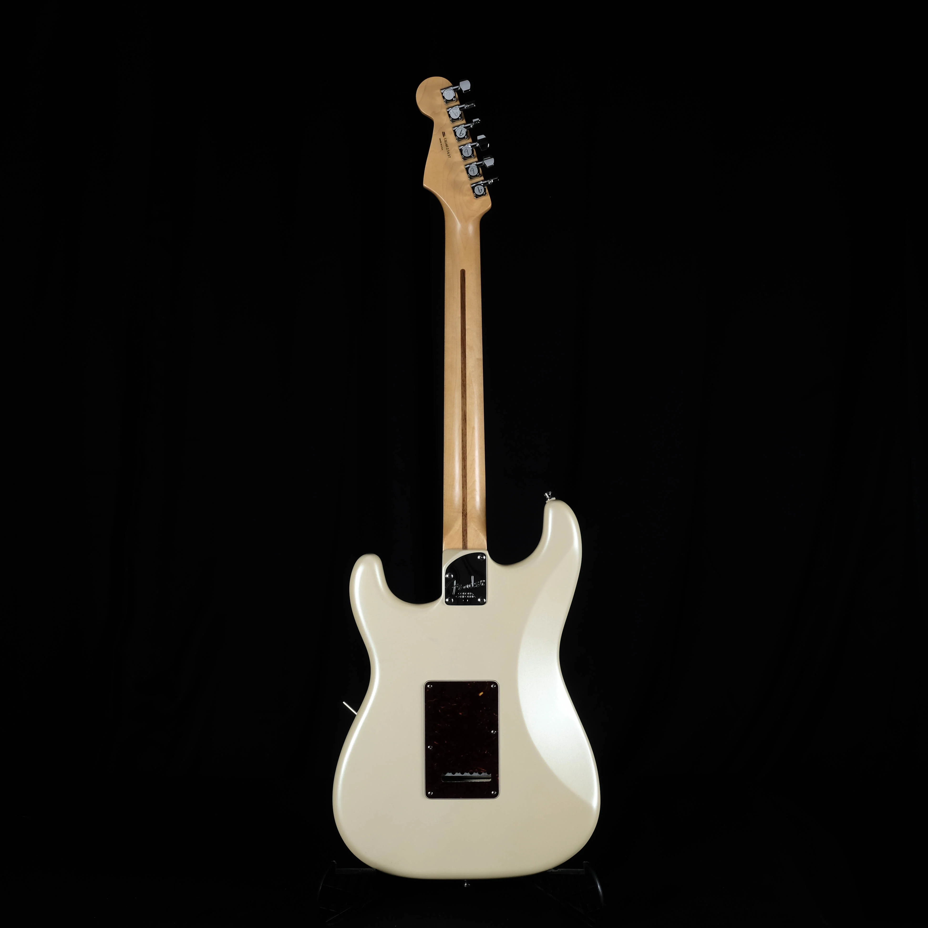 Pre Owned '14 Fender American Deluxe Stratocaster HSS Olympic Pearl Electric Guitar OHSC - Image 8