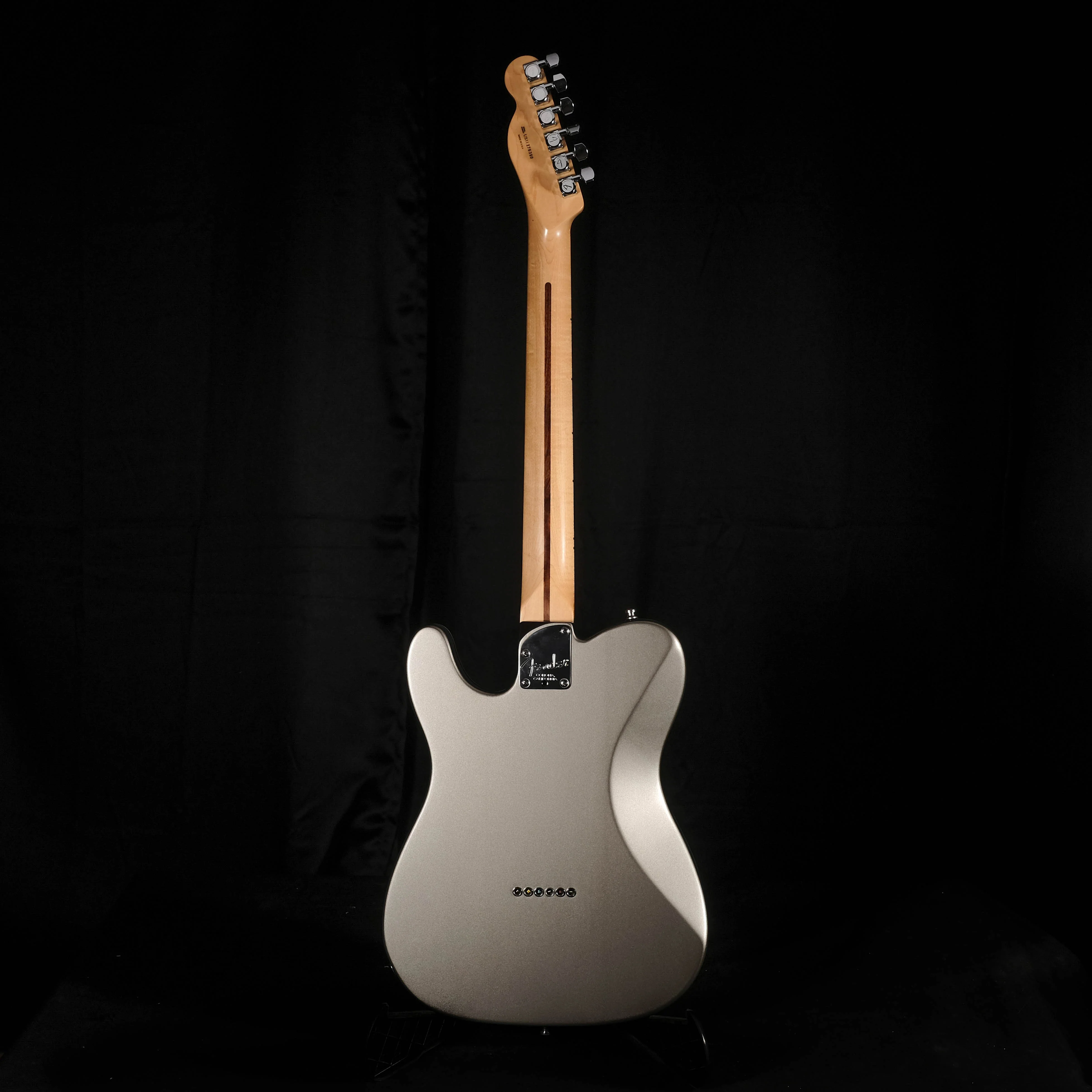 Pre Owned Fender American Deluxe Telecaster Tungsten Silver Electric Guitar OHSC - Image 7