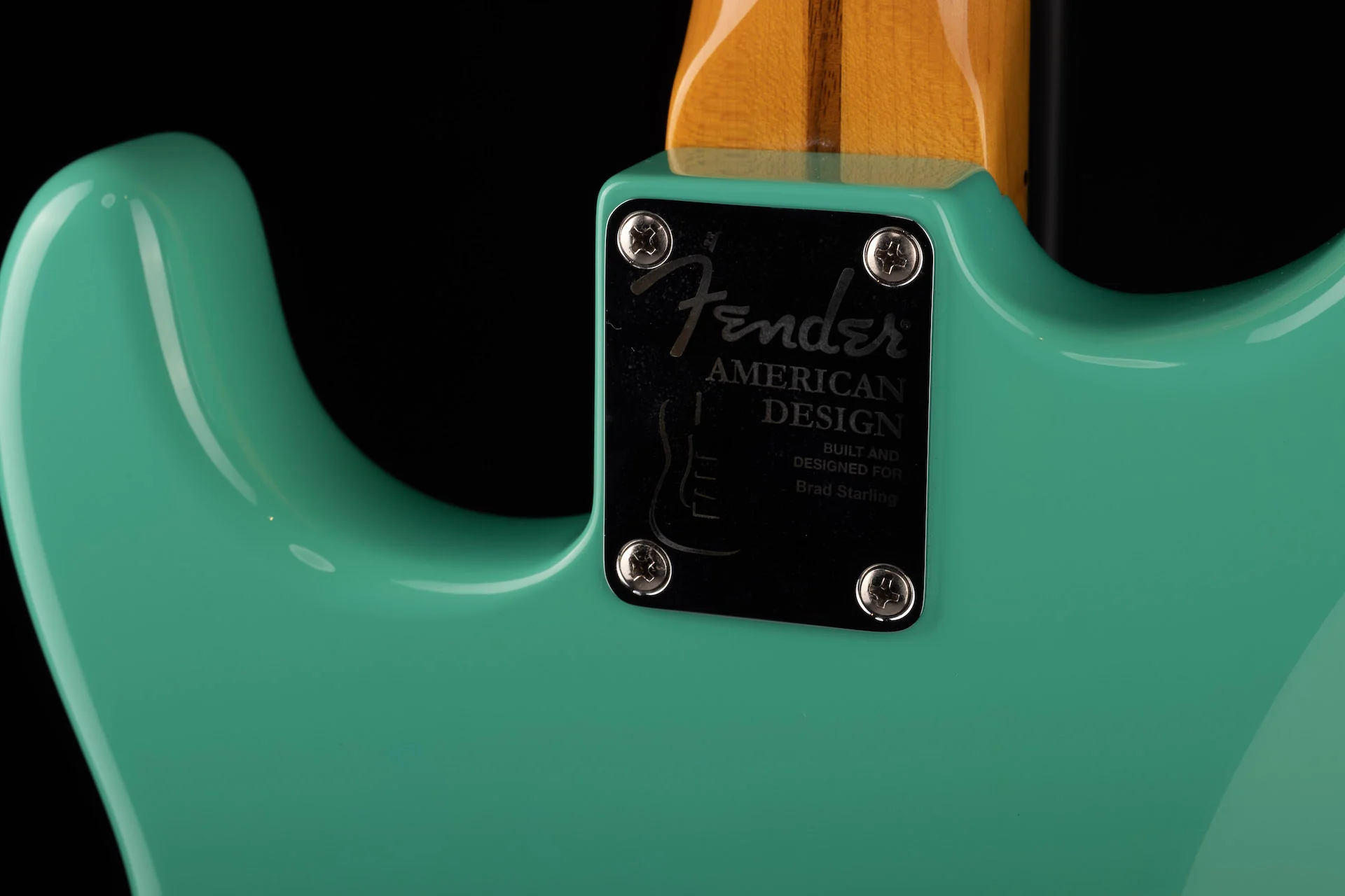 Pre Owned '14 Fender American Design Experience Stratocaster Seafoam Green W OHSC - Image 14