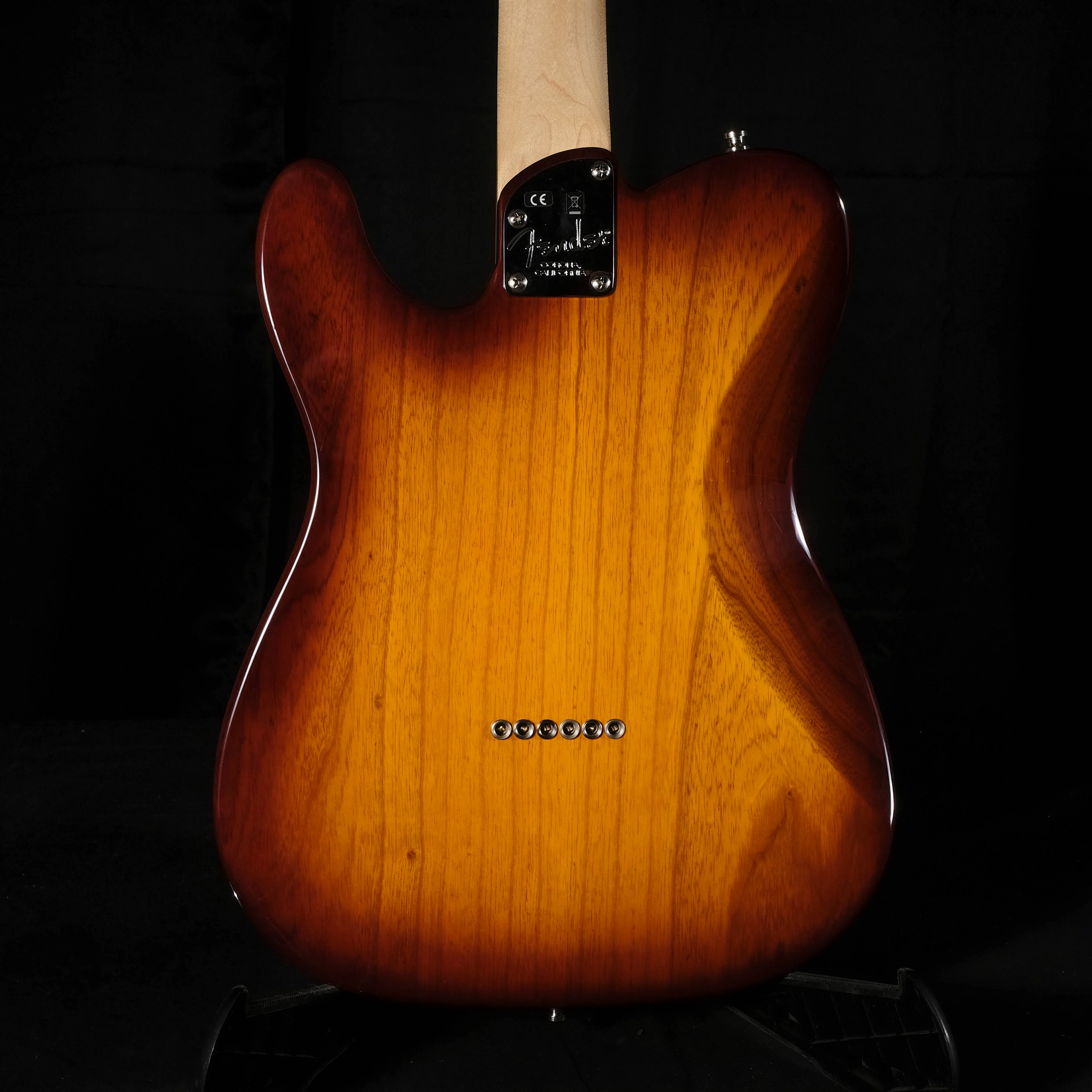 Pre Owned Fender American Elite Telecaster Sunburst Electric Guitar With OHSC - Image 8