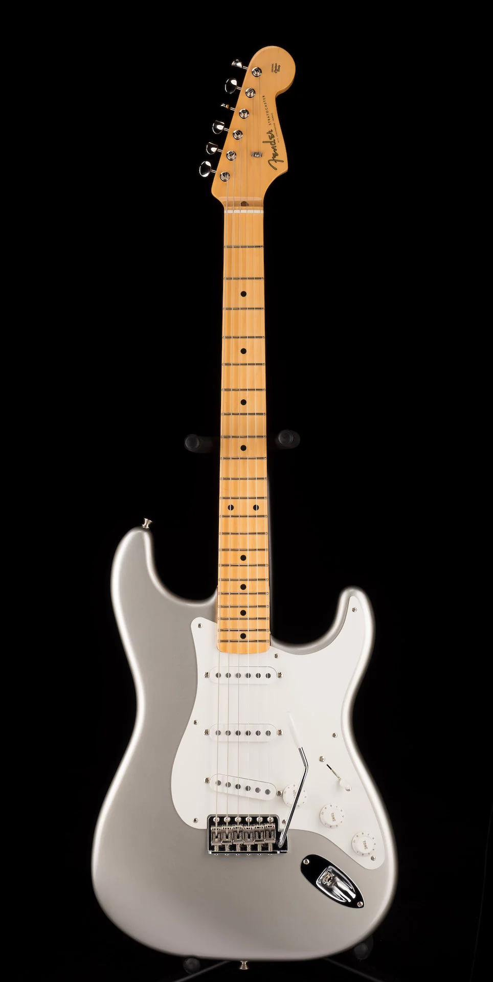 Pre Owned 2021 Fender American Original 50's Stratocaster Inca Silver With OHSC - Image 2