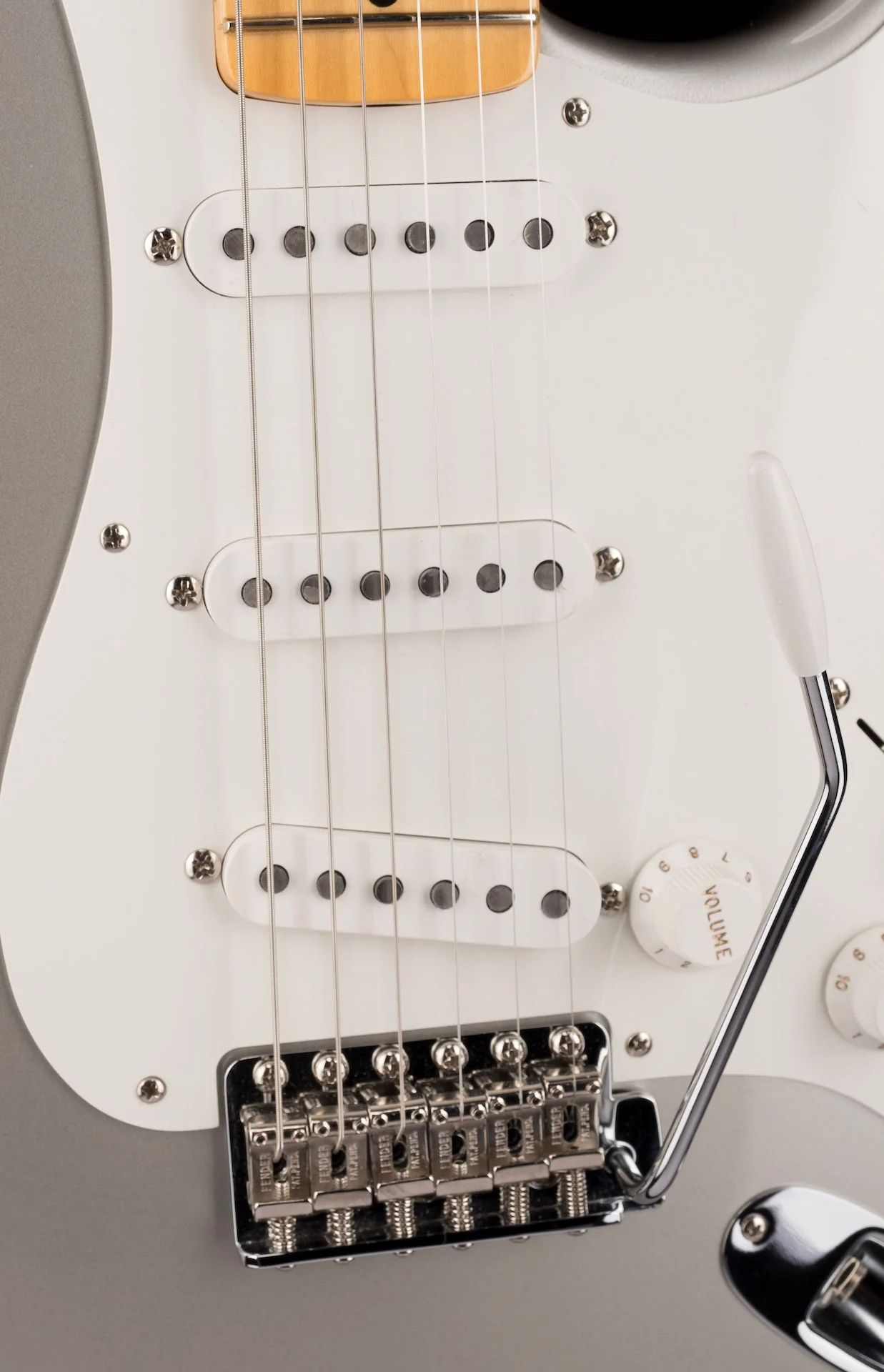 Pre Owned 2021 Fender American Original 50's Stratocaster Inca Silver With OHSC - Image 7