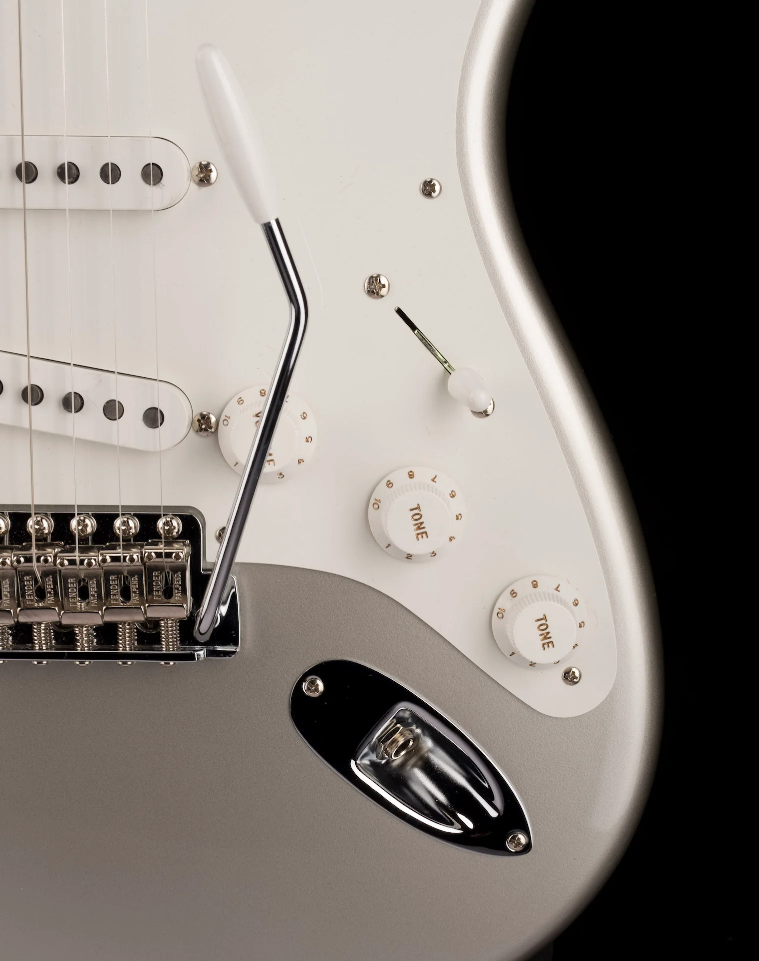 Pre Owned 2021 Fender American Original 50's Stratocaster Inca Silver With OHSC - Image 8