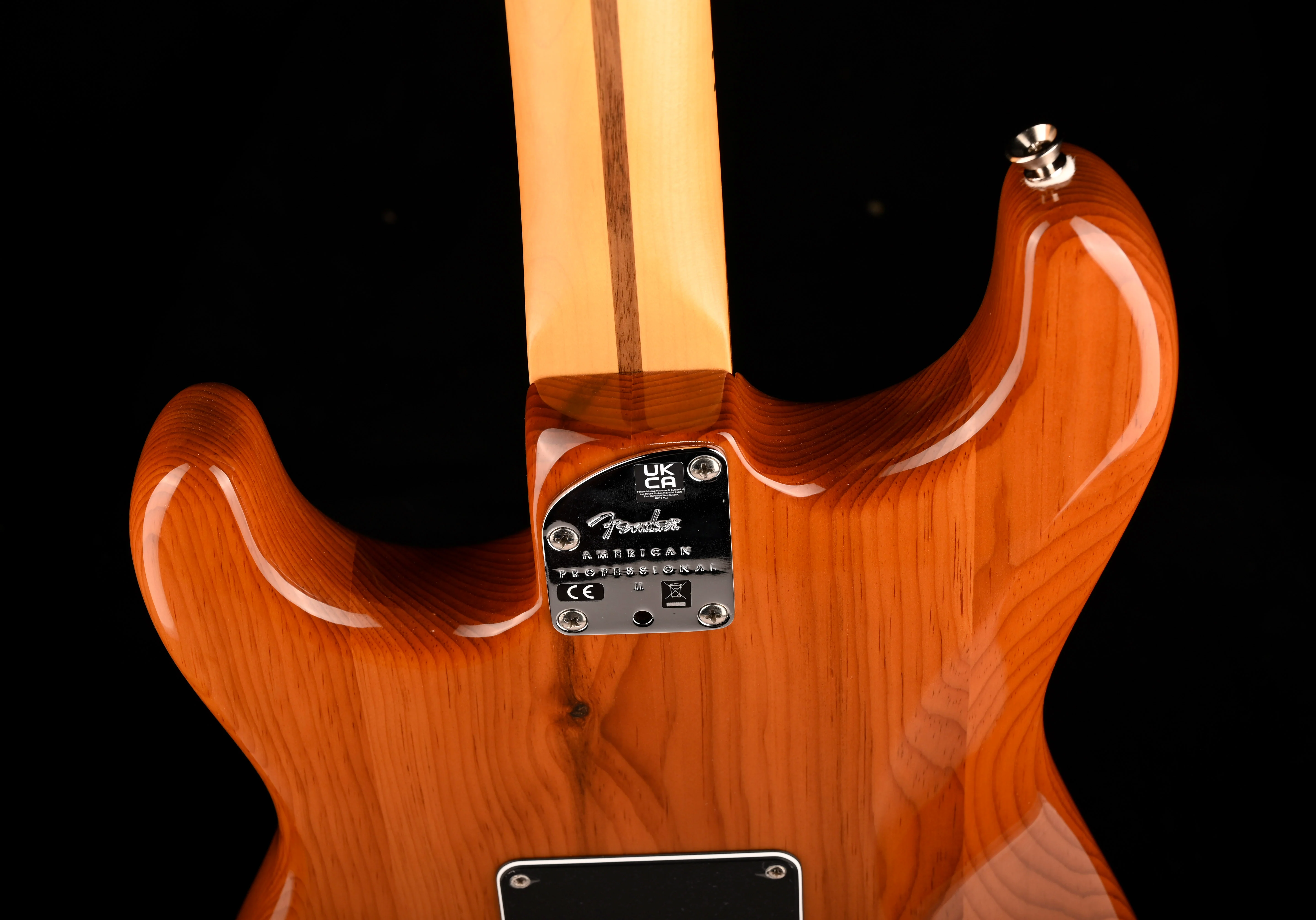 Pre Owned Fender American Professional II Stratocaster HSS Roasted Pine Electric Guitar With OHSC - Image 15