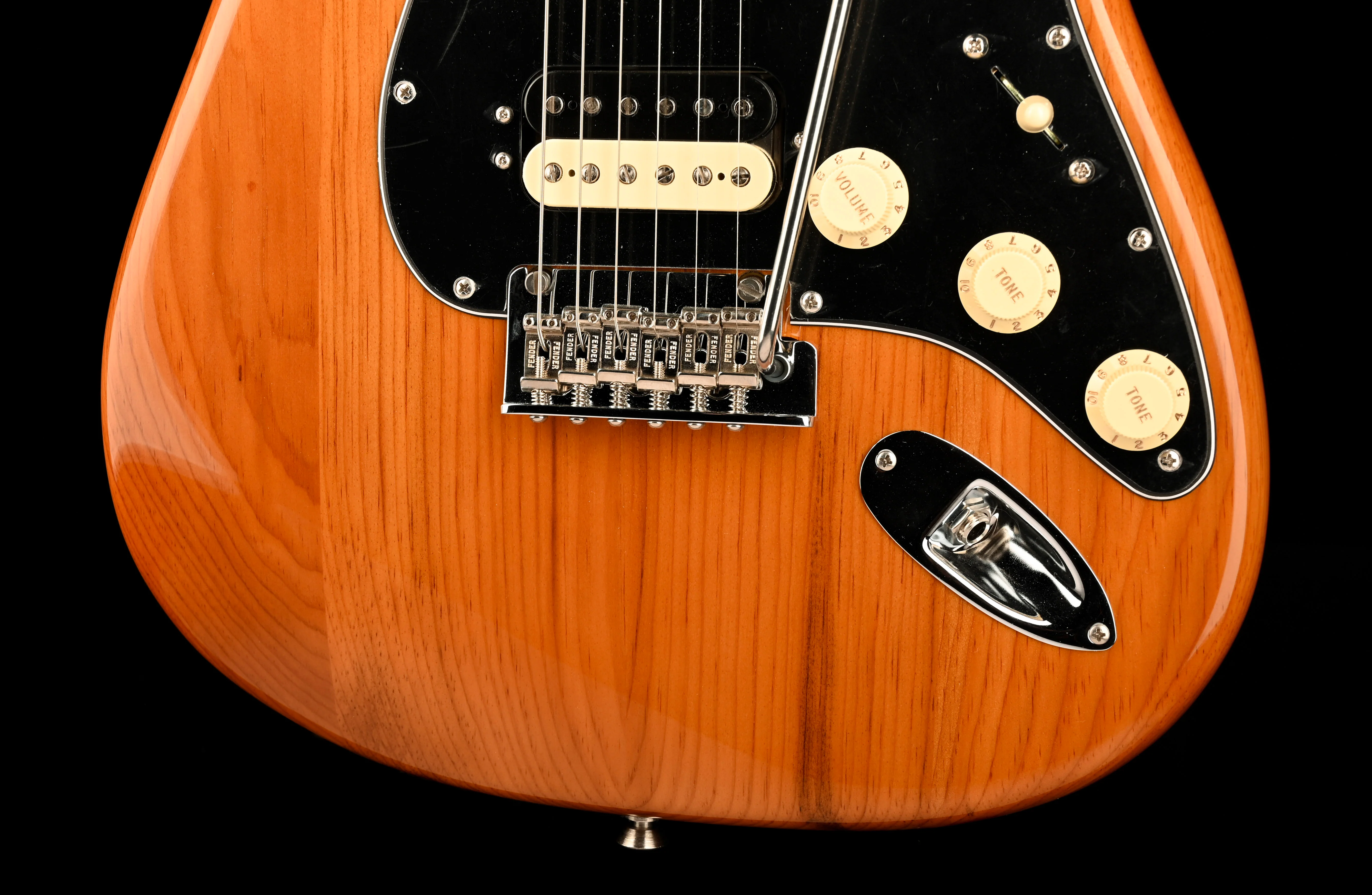 Pre Owned Fender American Professional II Stratocaster HSS Roasted Pine Electric Guitar With OHSC - Image 5