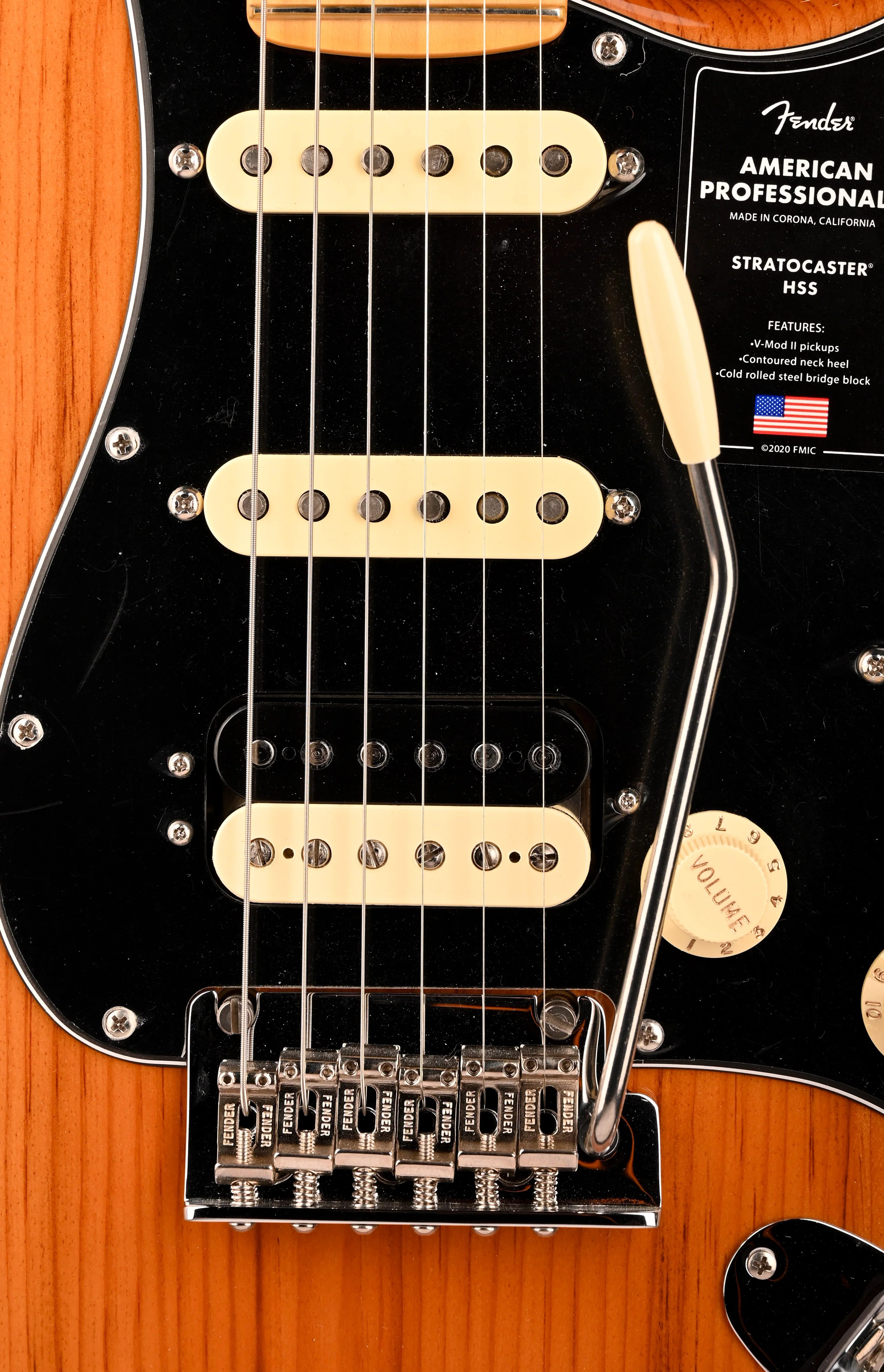Pre Owned Fender American Professional II Stratocaster HSS Roasted Pine Electric Guitar With OHSC - Image 7