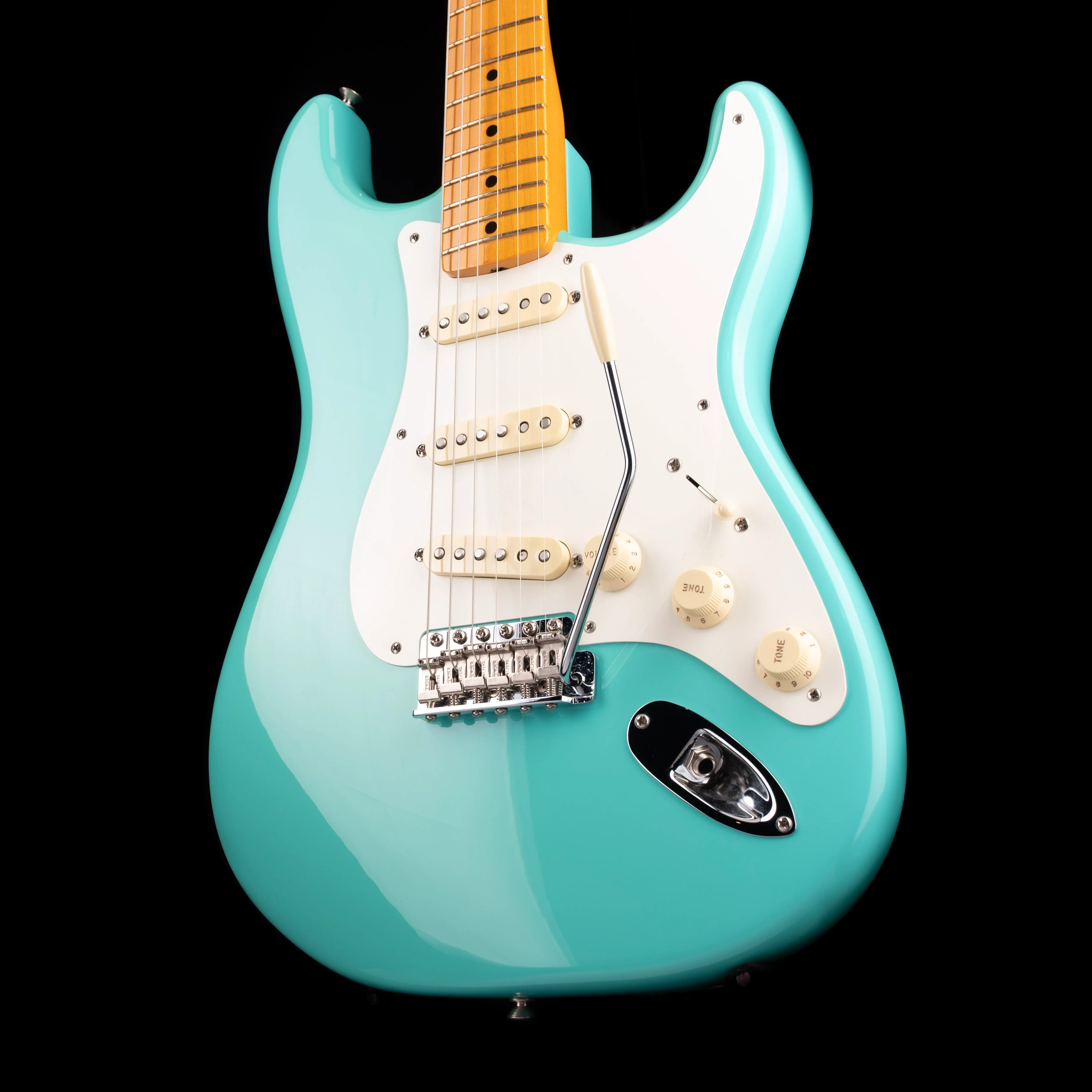 Pre-Owned Fender American Vintage II 1957 Stratocaster Sea Foam Green With OHSC - Image 4