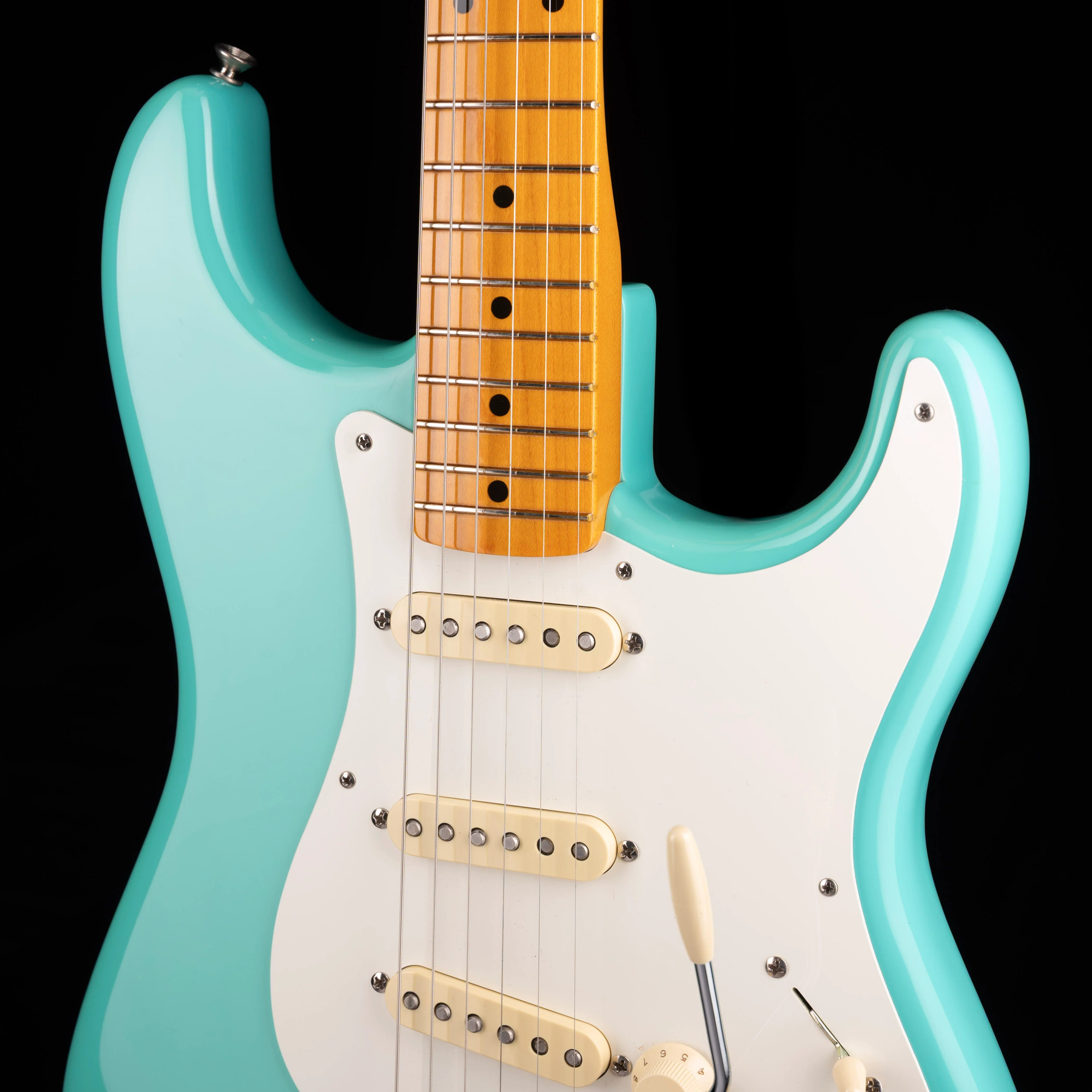 Pre-Owned Fender American Vintage II 1957 Stratocaster Sea Foam Green With OHSC - Image 5