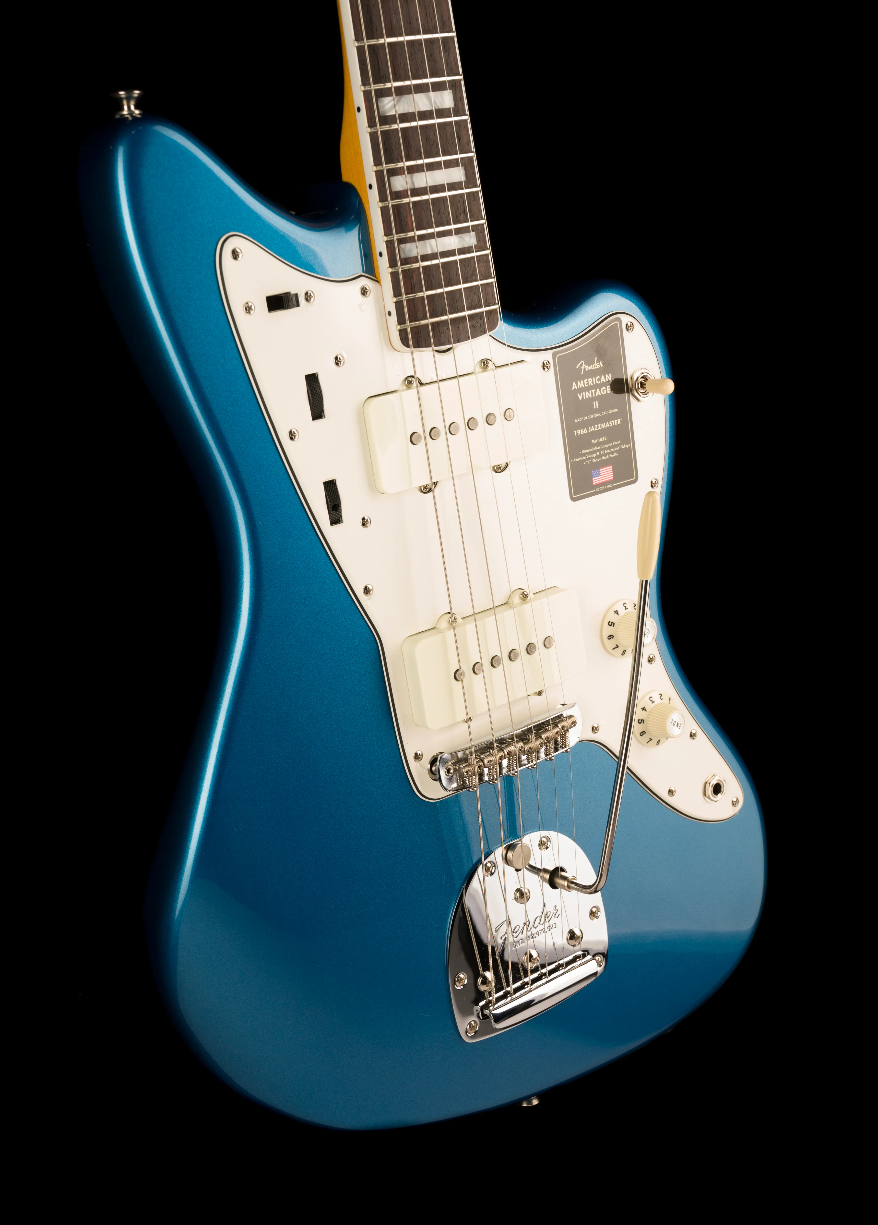 Pre Owned Fender American Vintage II 1966 Jazzmaster Lake Placid Blue With OHSC - Image 10