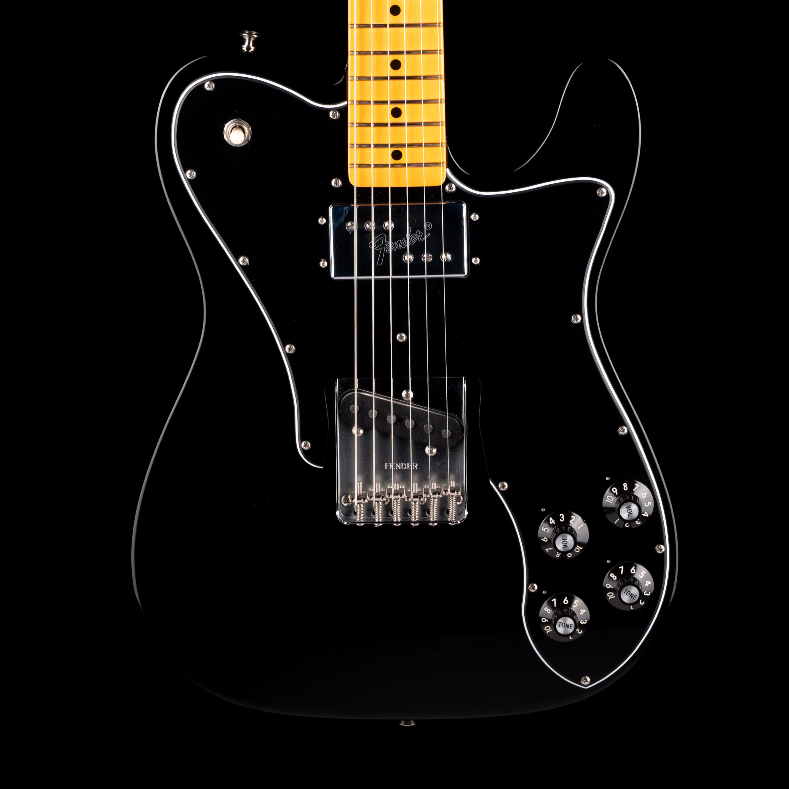 Pre Owned 2024 Fender American Vintage II 1977 Telecaster Custom Black With OHSC