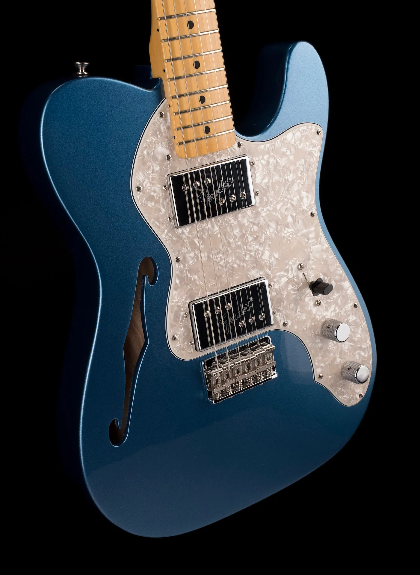 Pre Owned Fender	American Vintage II '72 Telecaster Thinline Lake Placid Blue With OHSC - Image 10