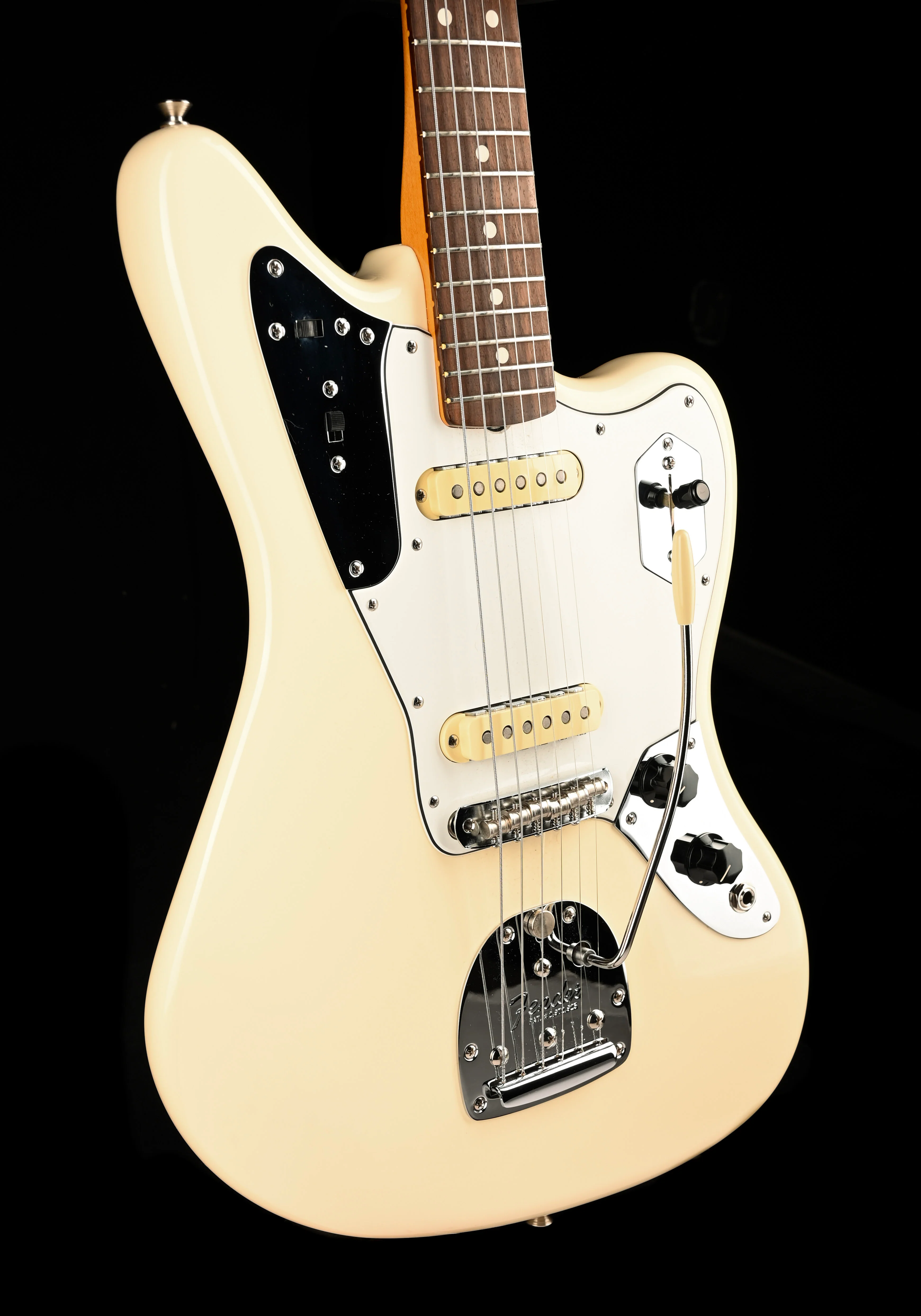 Pre Owned Fender Artist Series Johnny Marr Jaguar Olympic White With OHSC - Image 10