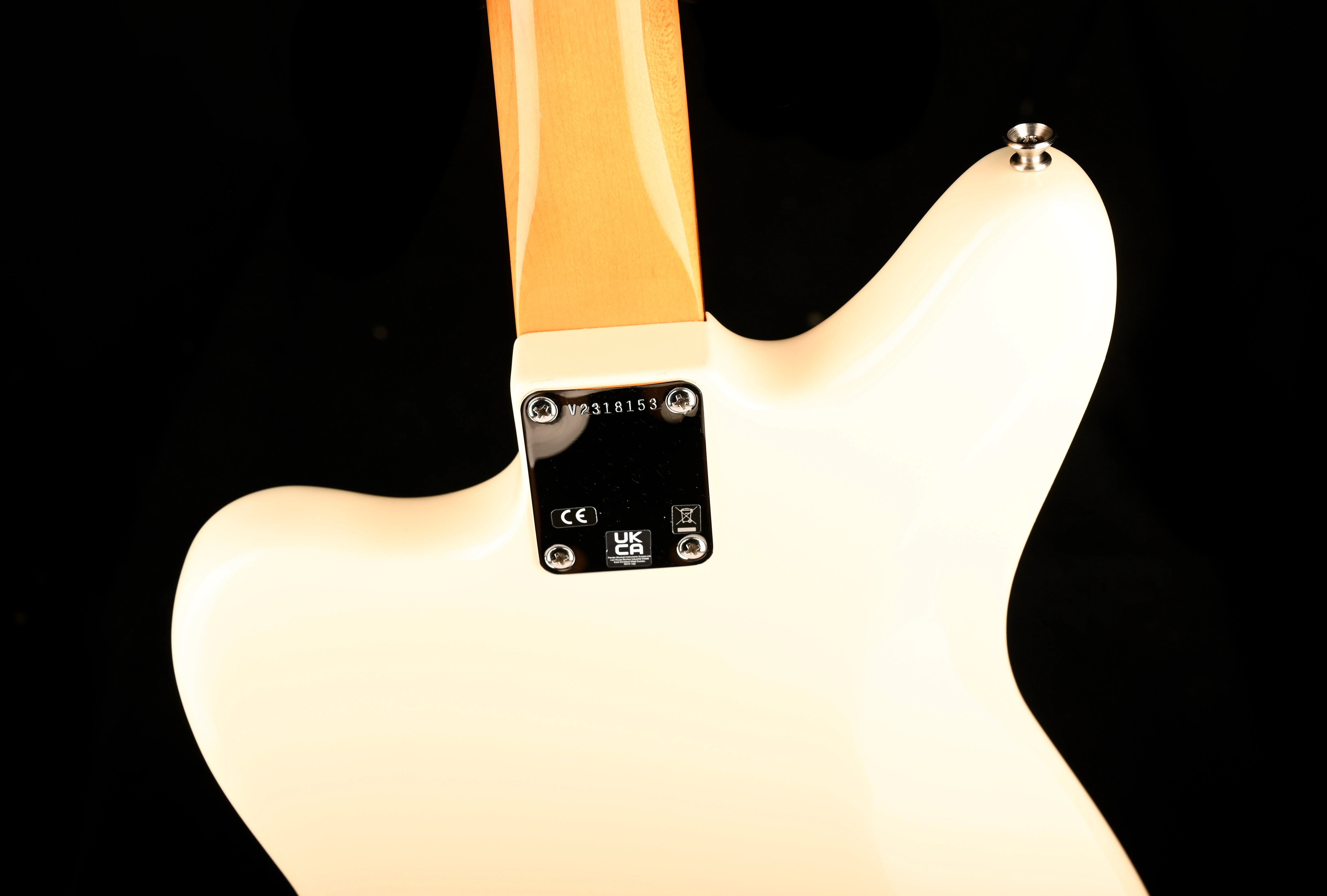 Pre Owned Fender Artist Series Johnny Marr Jaguar Olympic White With OHSC - Image 15
