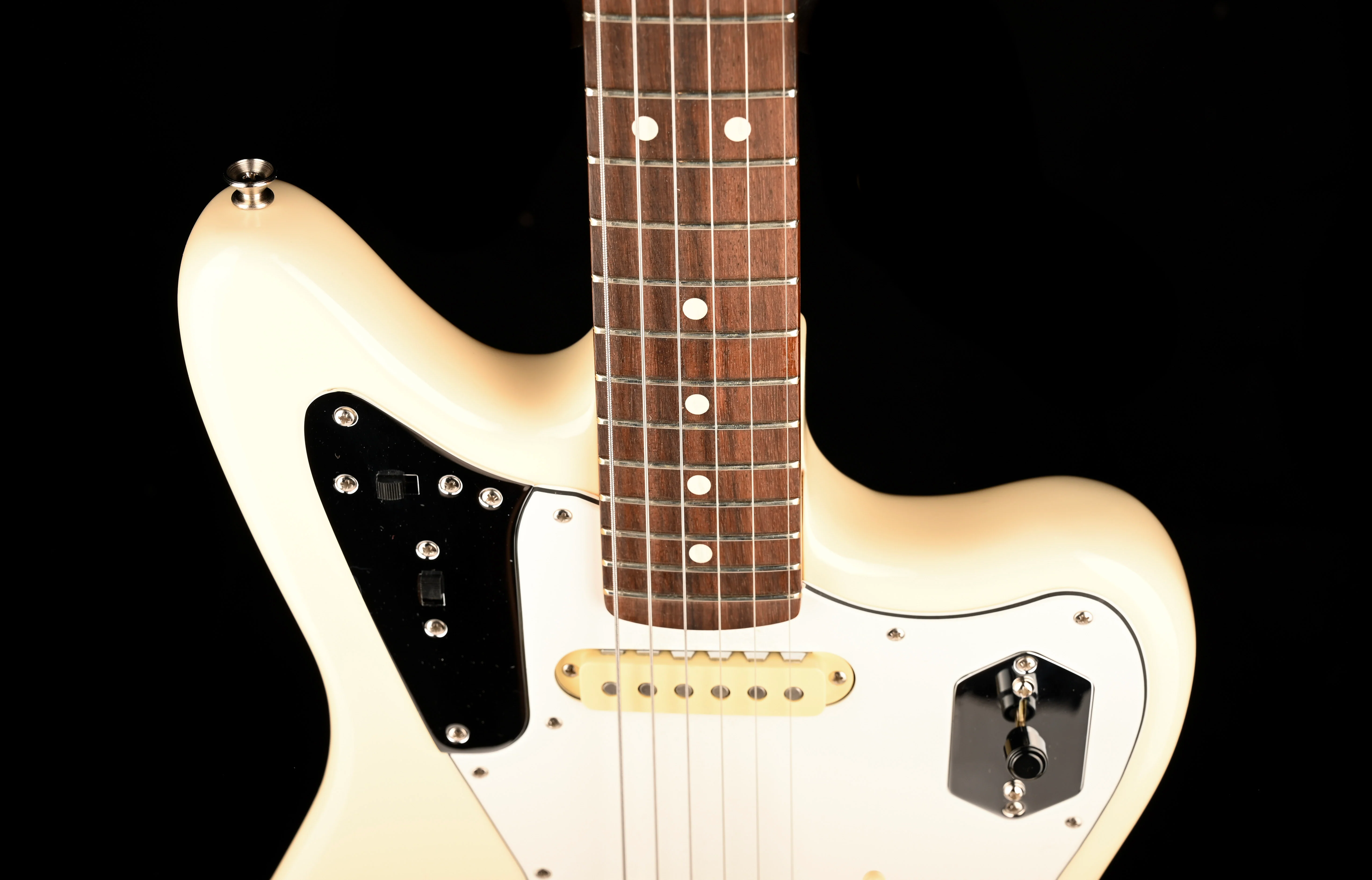 Pre Owned Fender Artist Series Johnny Marr Jaguar Olympic White With OHSC - Image 3
