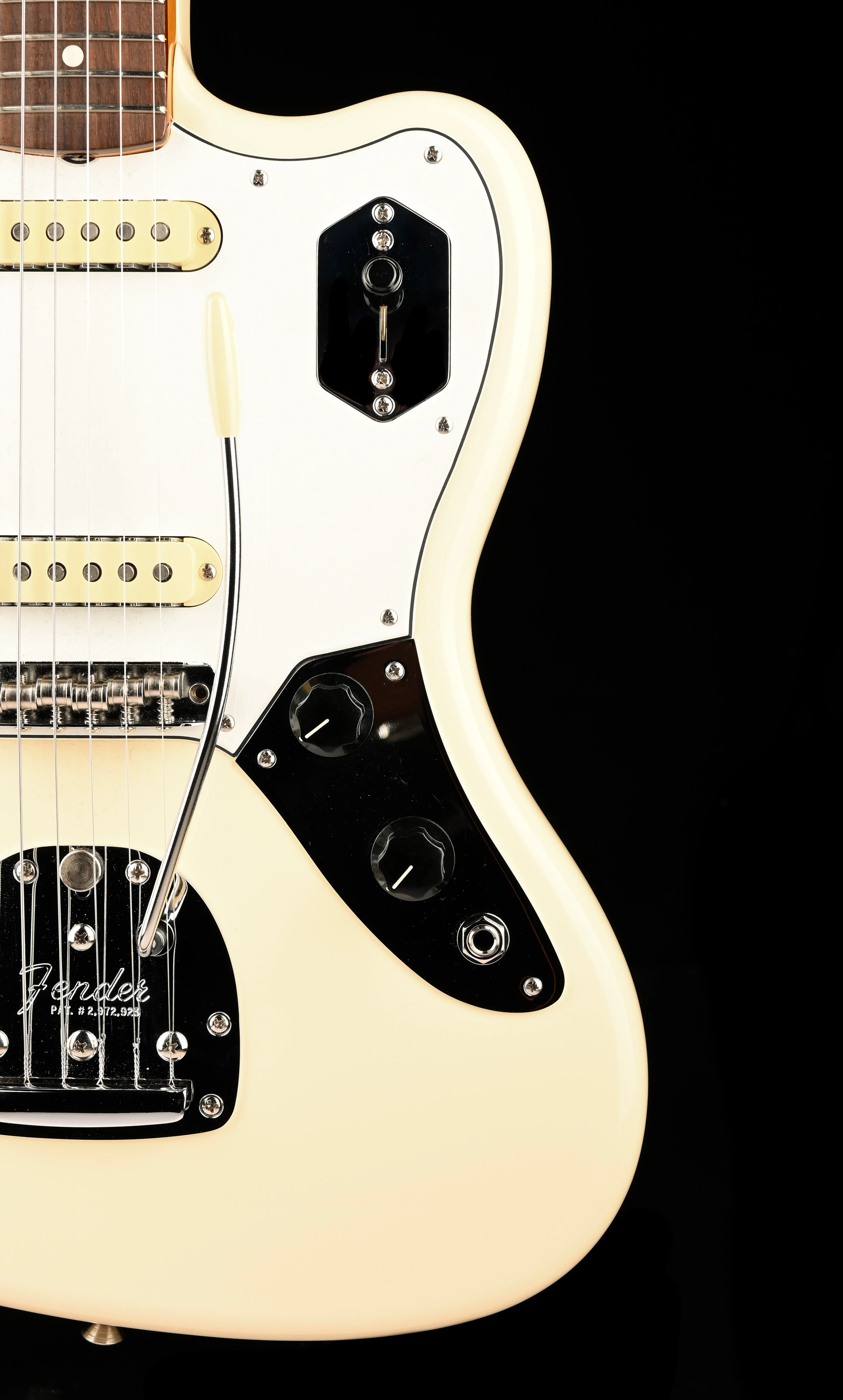 Pre Owned Fender Artist Series Johnny Marr Jaguar Olympic White With OHSC - Image 9