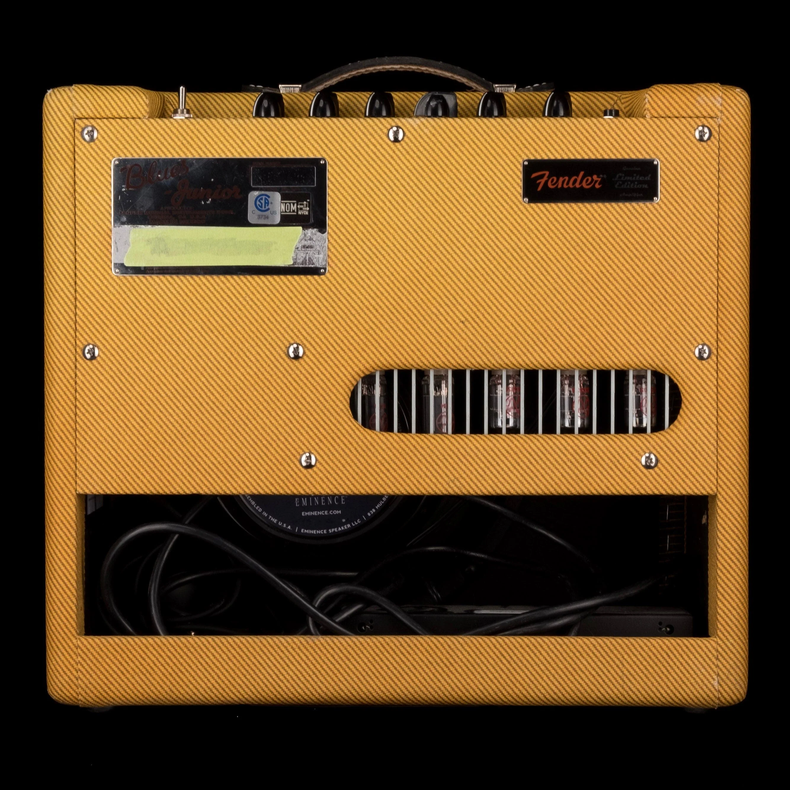 Pre Owned Fender Blues Jr. Limited Edition Cannabis Rex Tweed 1x12" Tube Guitar Amp Combo - Image 5