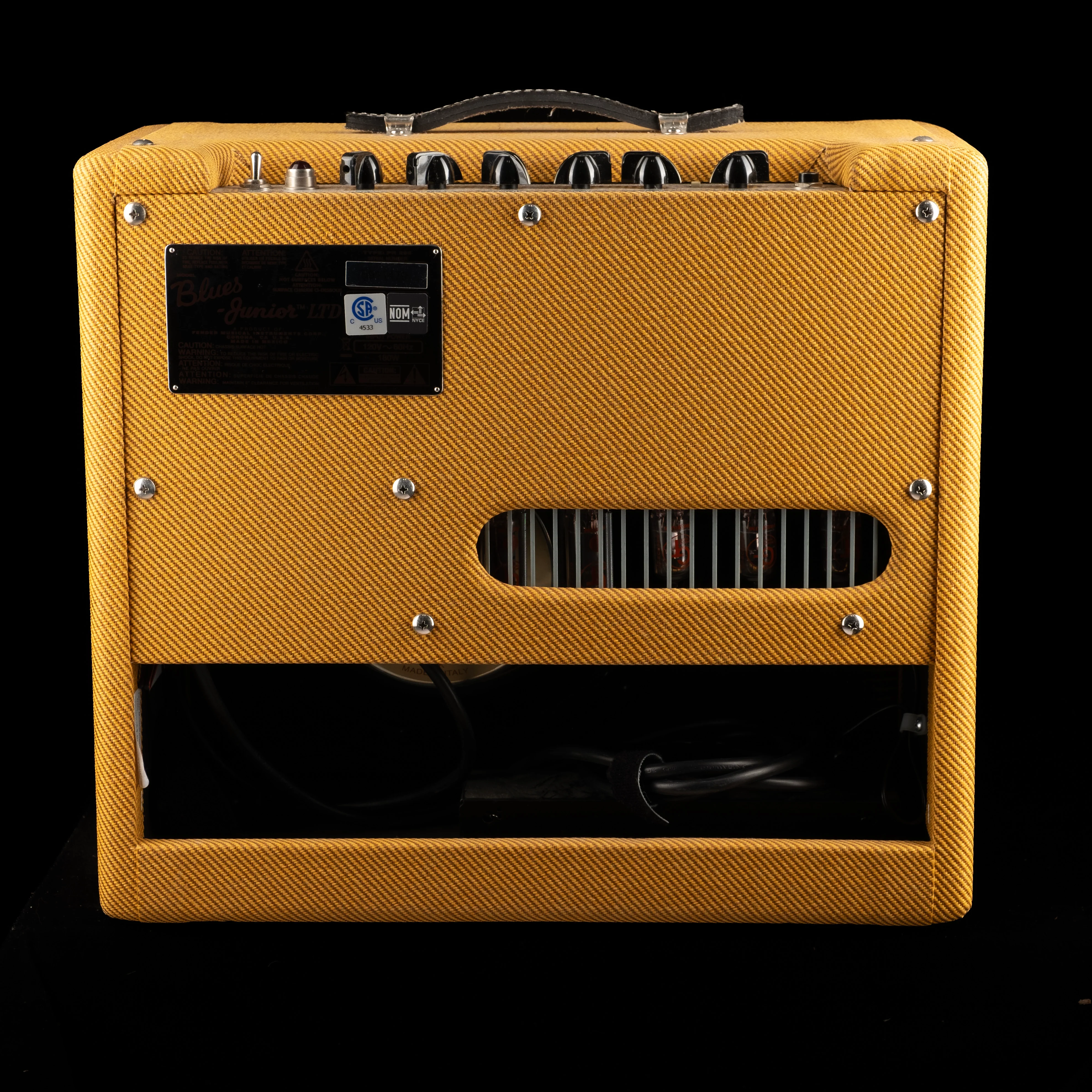 Pre Owned Fender Blues Junior Lacquered Tweed Guitar Amp Combo - 4 - Image 2