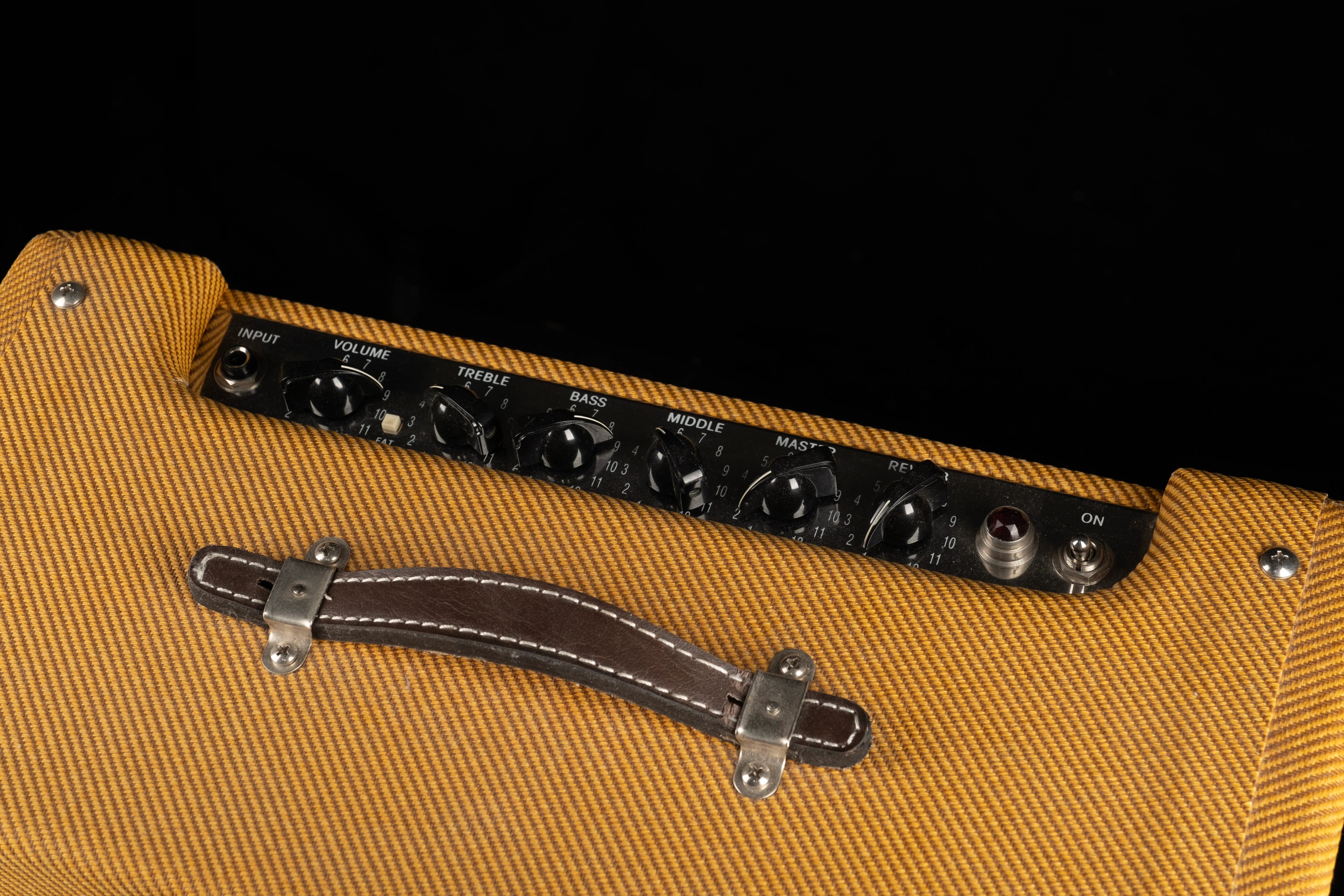 Pre Owned Fender Blues Junior Lacquered Tweed Guitar Amp Combo - 4 - Image 4