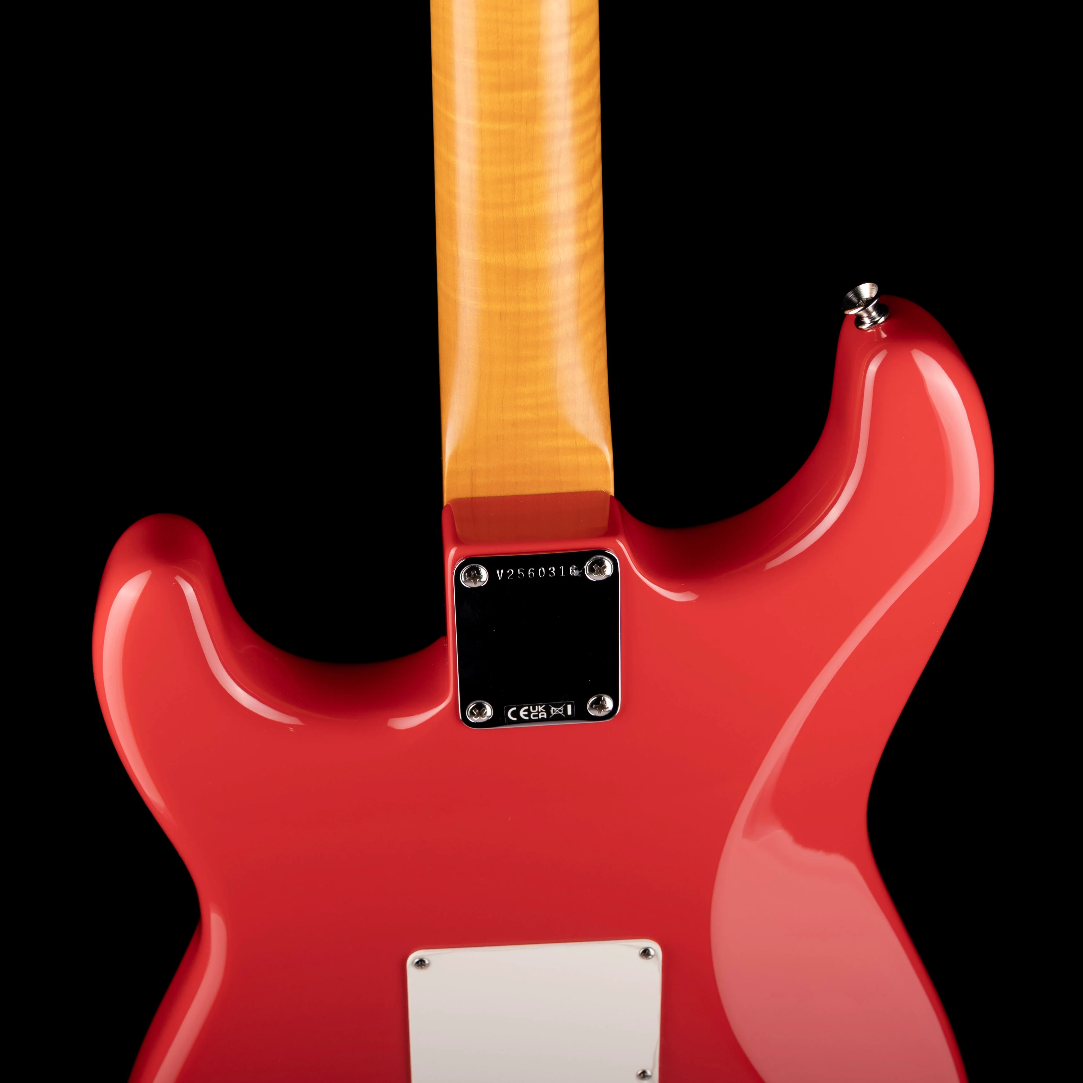 Pre Owned 2025 Fender Limited Edition American Vintage II 1961 Stratocaster AAA Flame Maple - Fiesta Red With OHSC - Image 10
